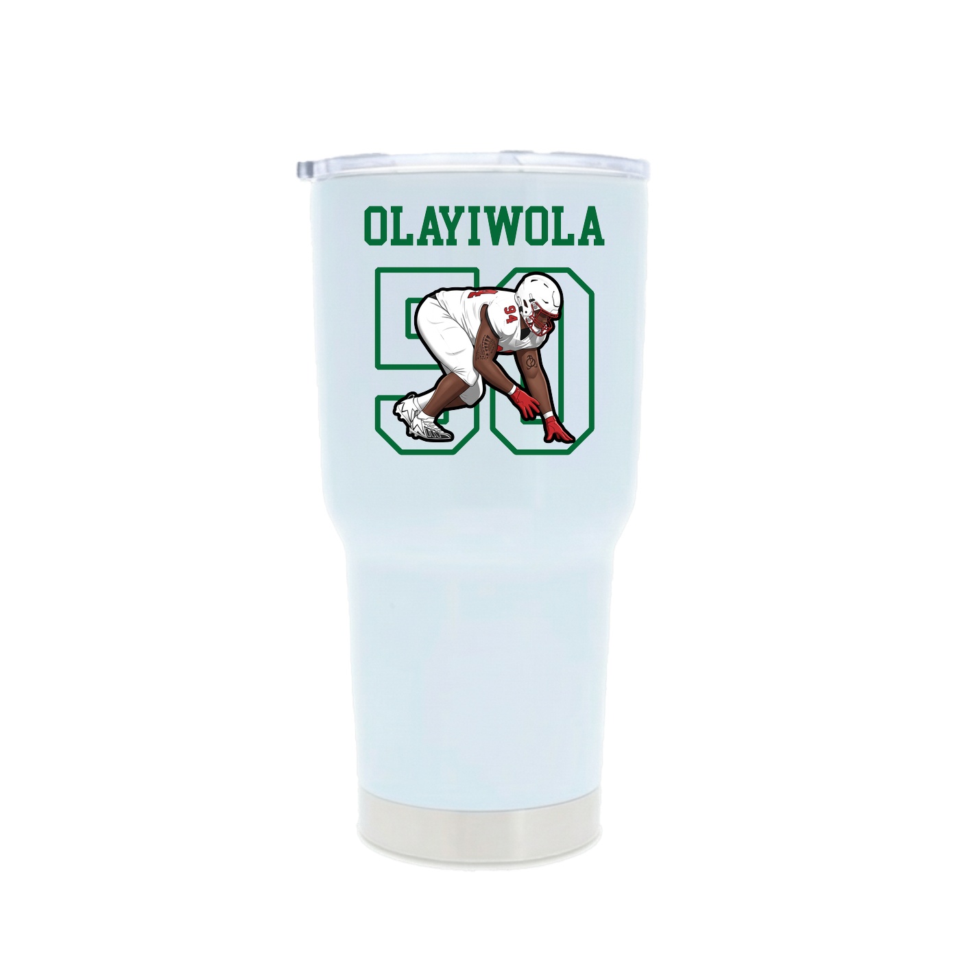 30oz Stainless Steel Tumbler — Shirsey in White