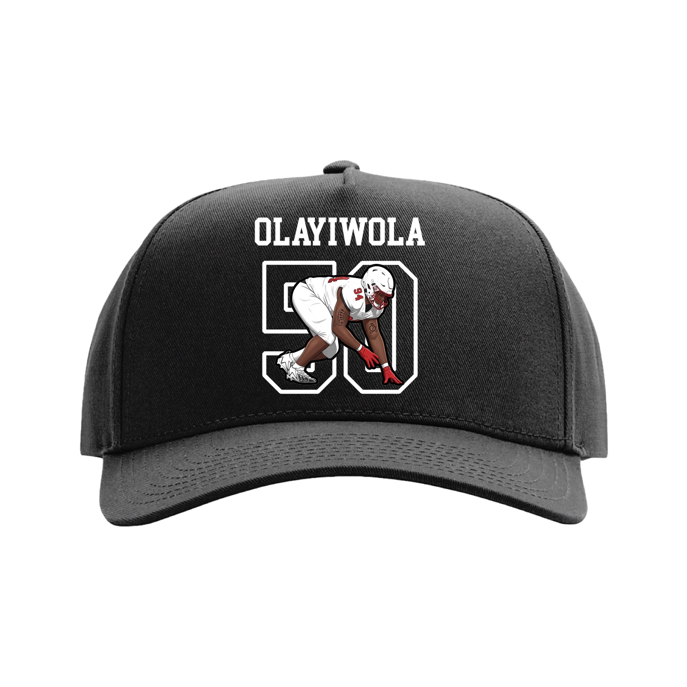 Full Fabric Five-Panel Champ Cap — Shirsey in Black