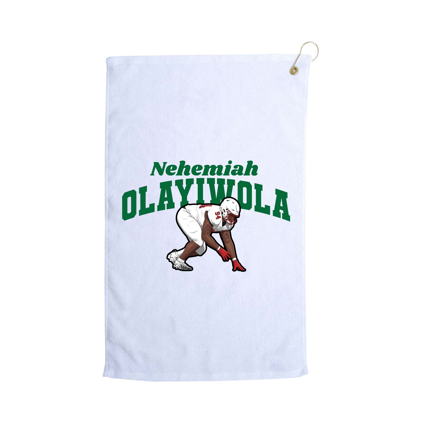 Golf Towel — Signature Arch in White