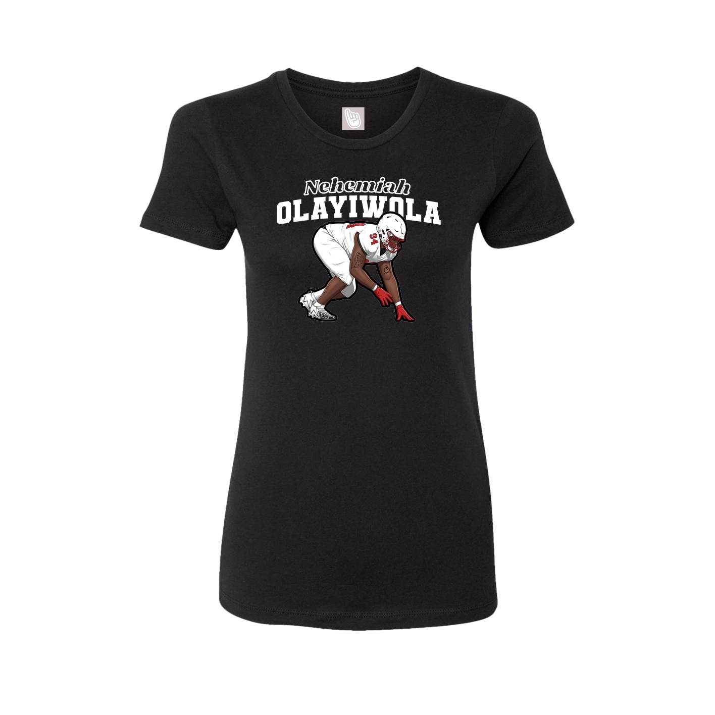 Womens Tee — Name Arch in Black