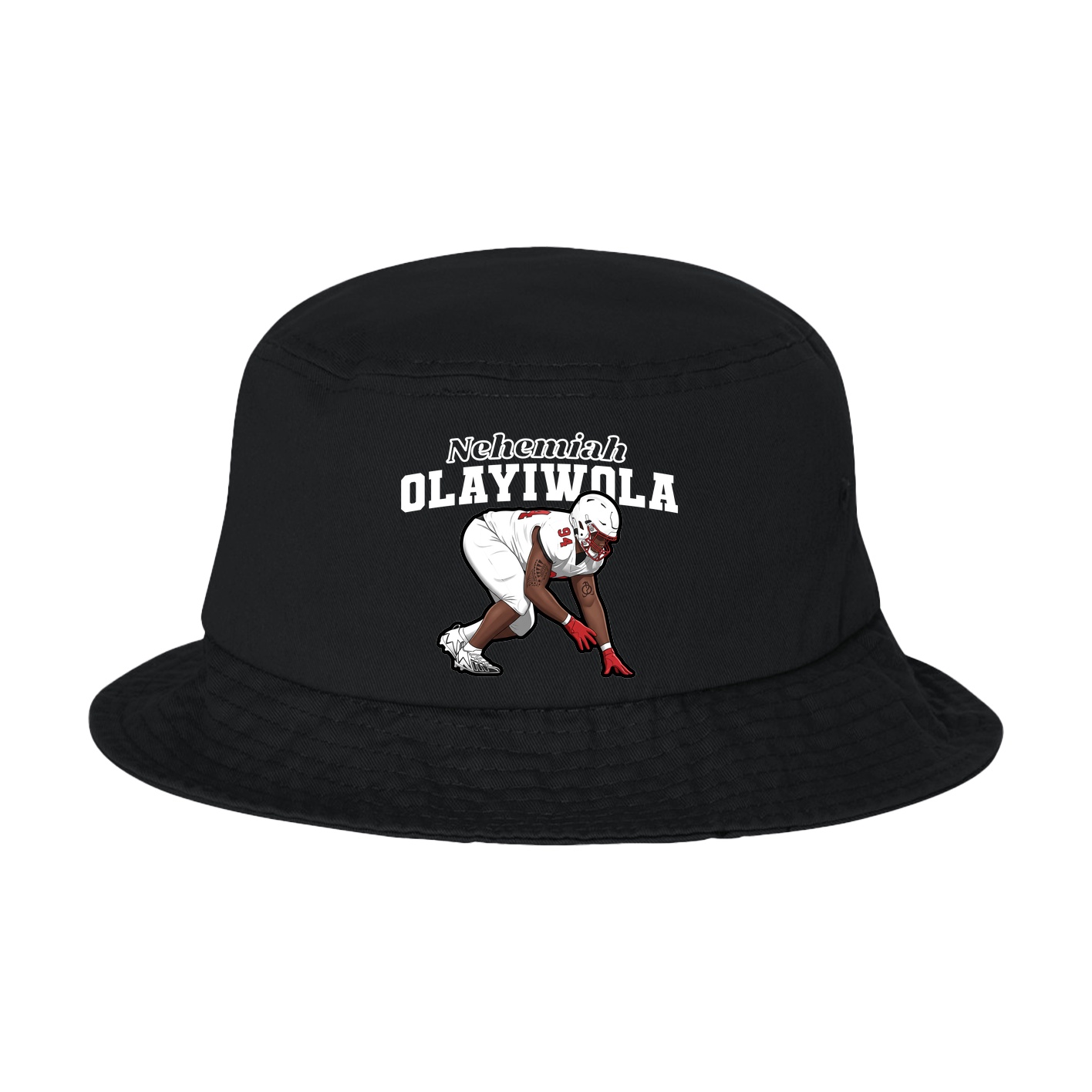 Bucket Cap — Name Arch in Black