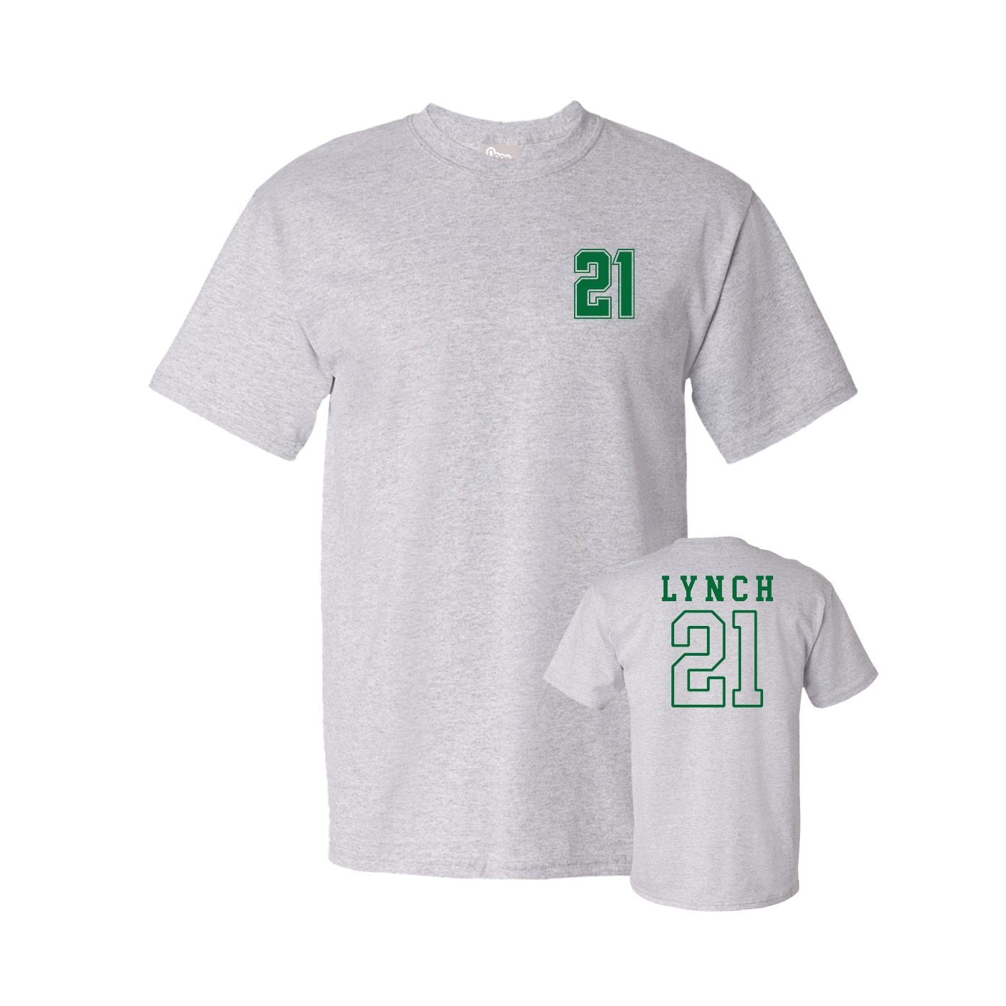 Youth Tee — Chest Back in Grey