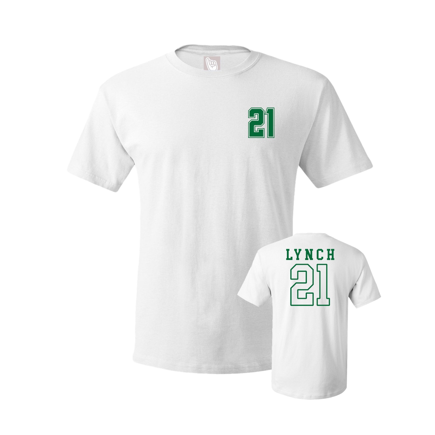 Youth Tee — Chest Back in White