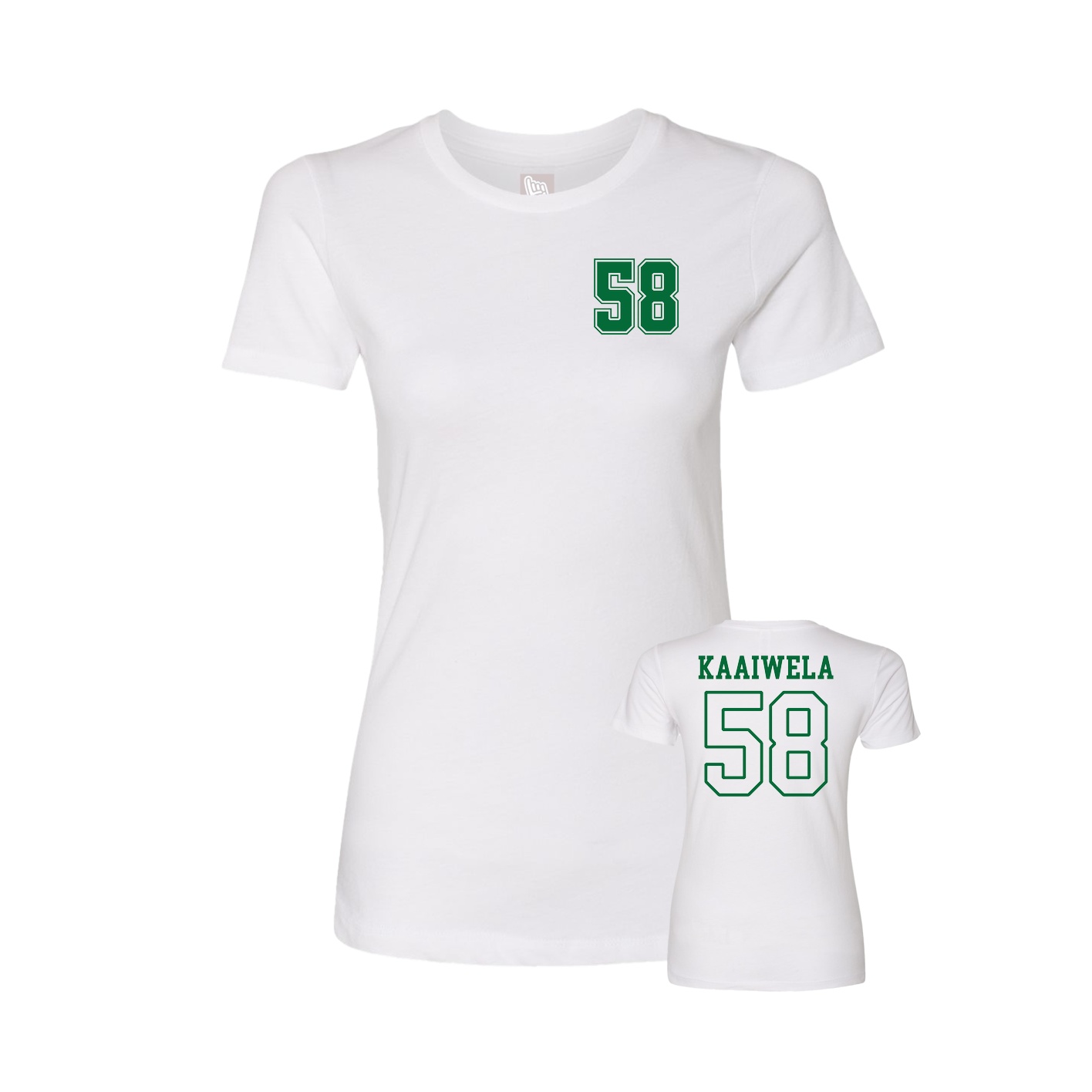 Womens Tee — Chest Back in White