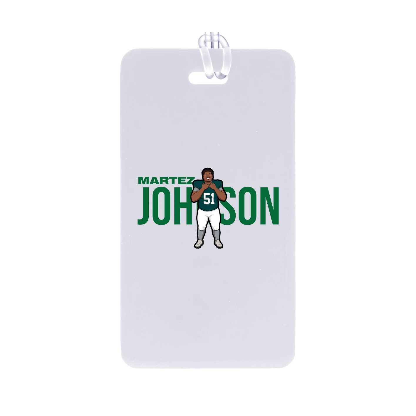 Bag Tag — Player Name in Classic