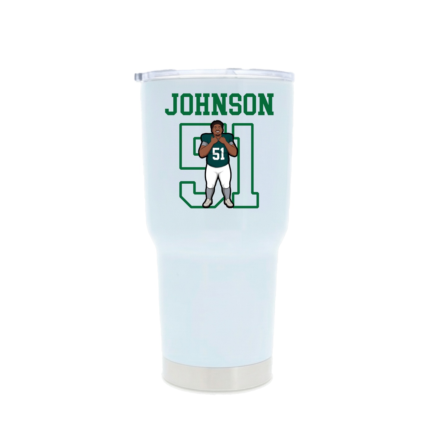 30oz Stainless Steel Tumbler — Shirsey in White