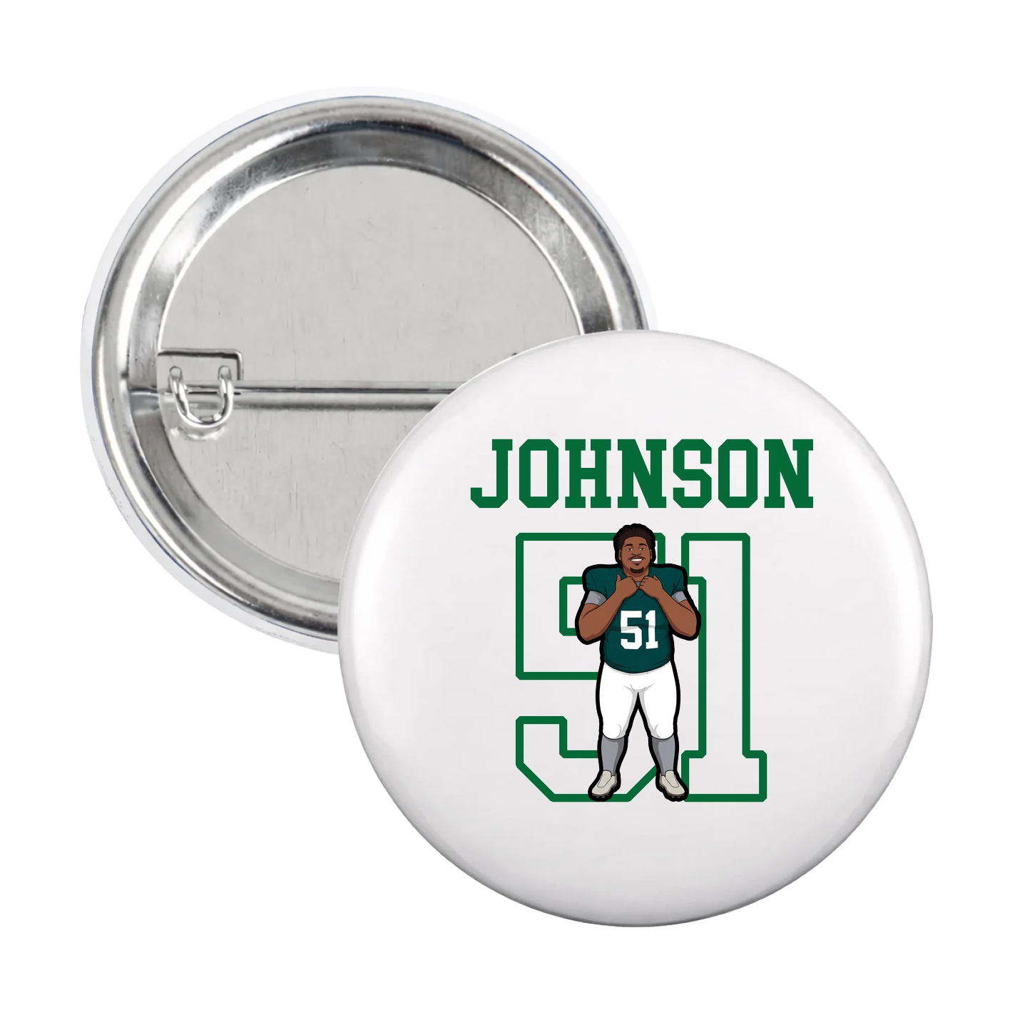 Game Day Button — Shirsey in White