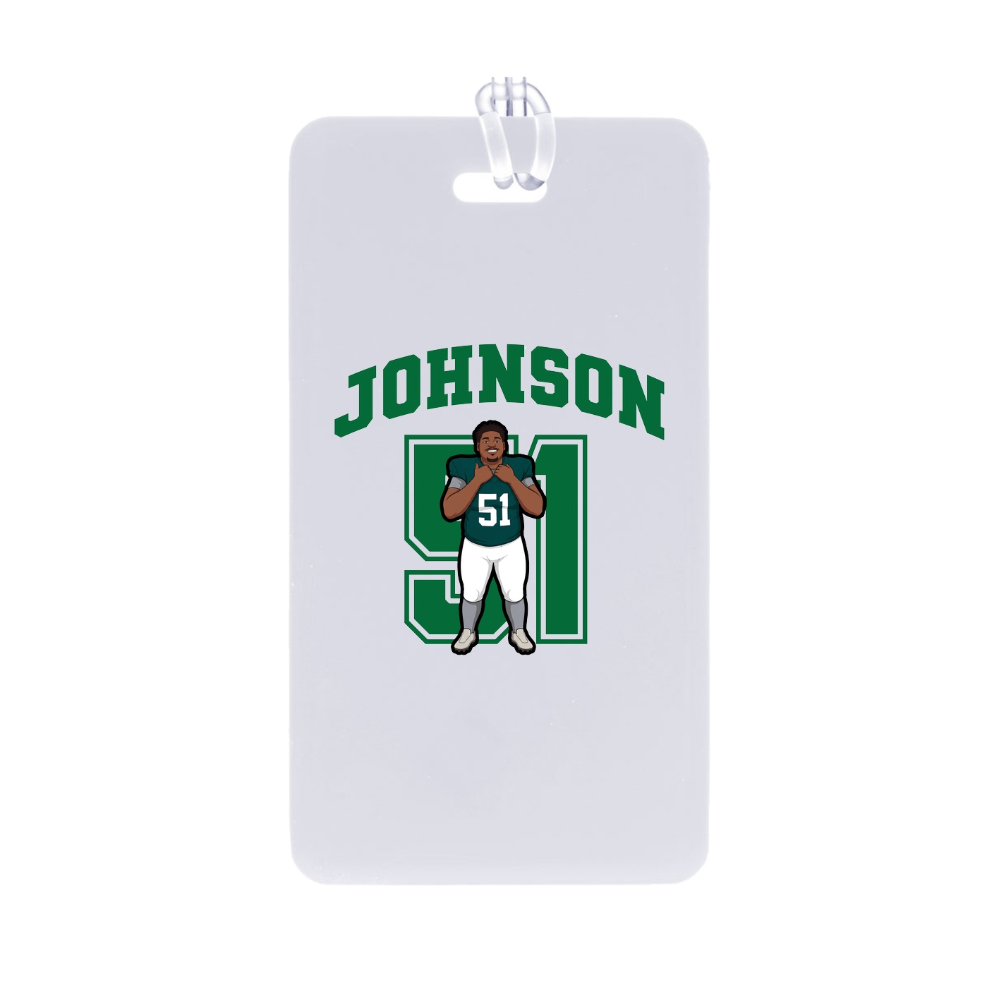 Bag Tag — Number in Classic