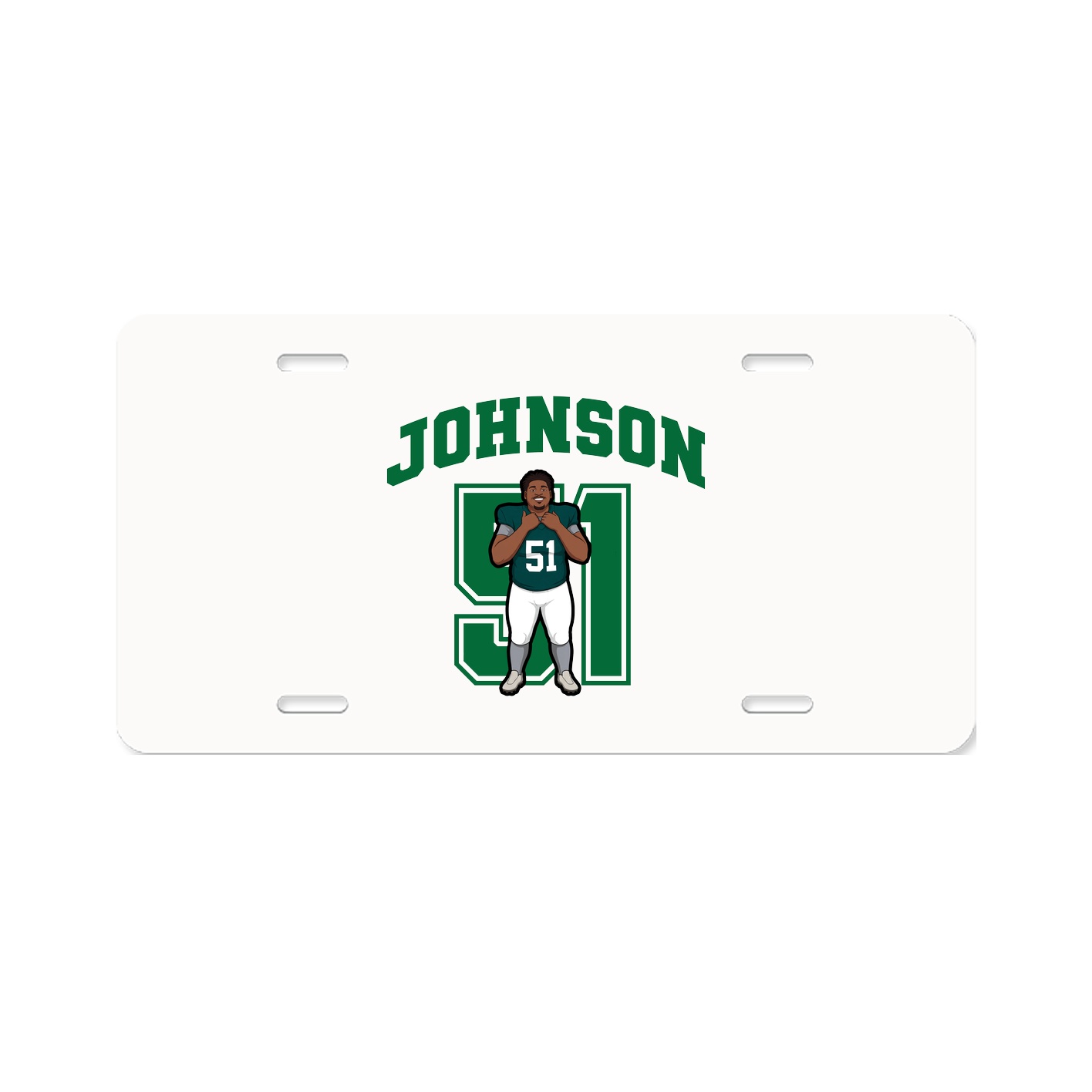 License Plate — Number in Classic