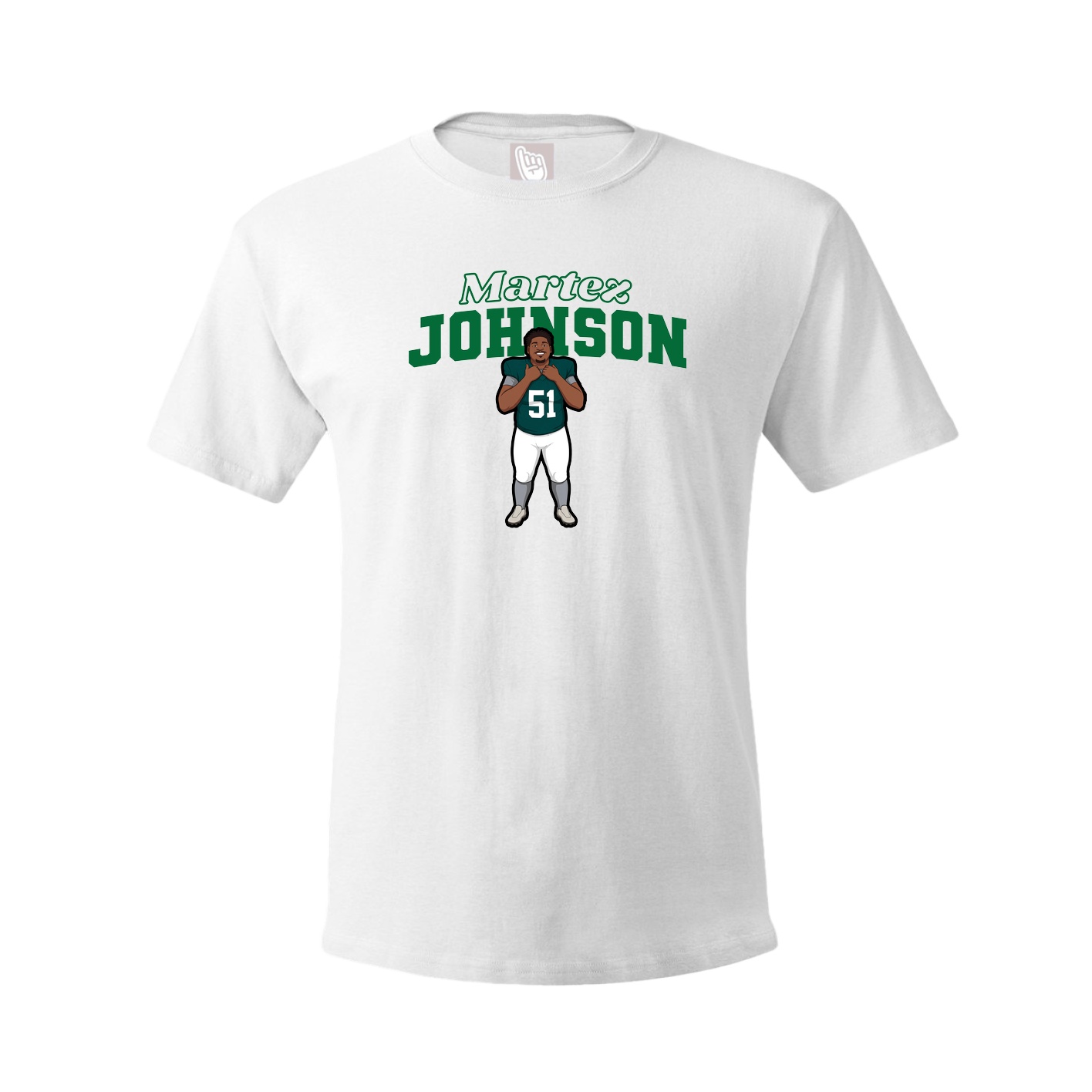 Tee — Name Arch in White