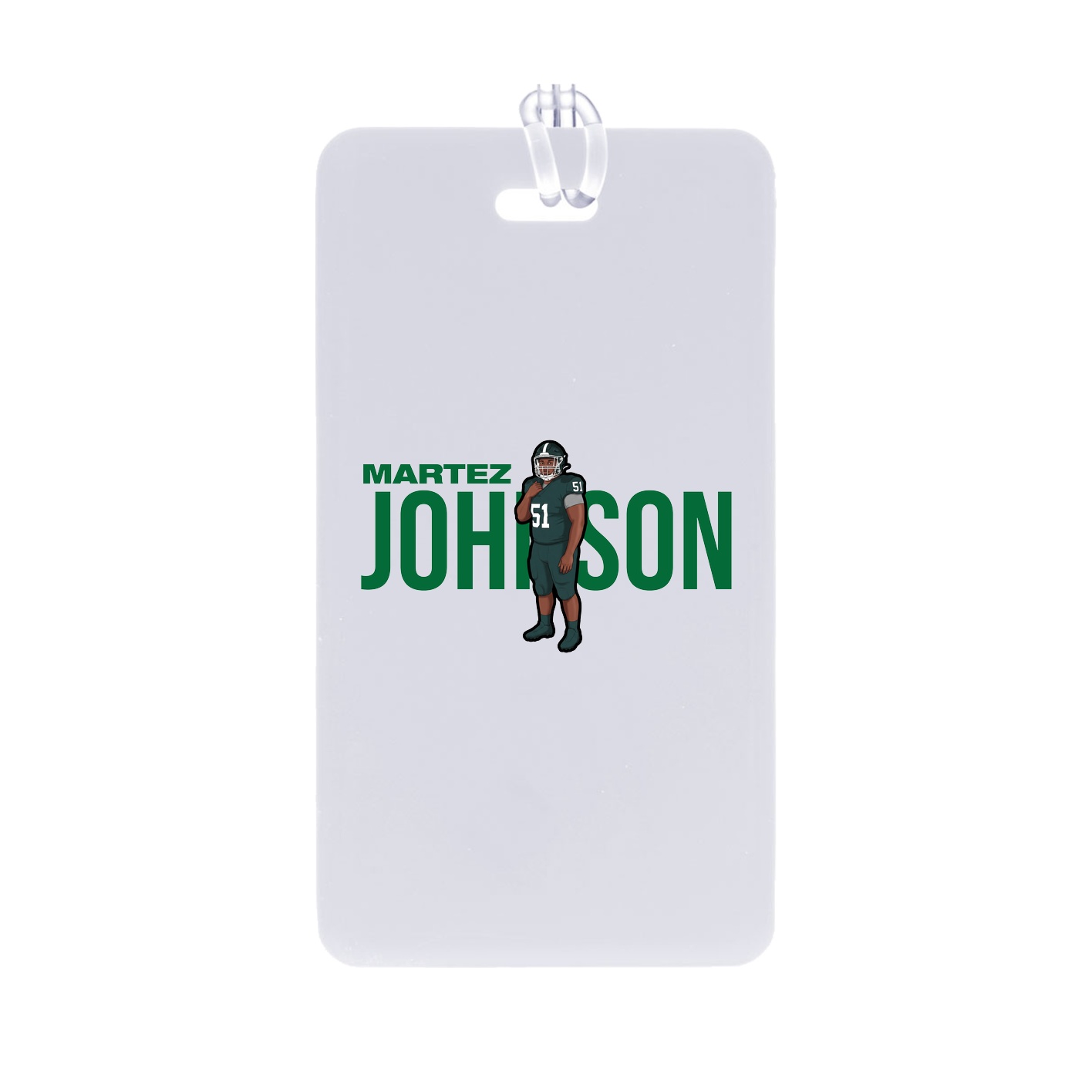 Bag Tag — Player Name in Classic