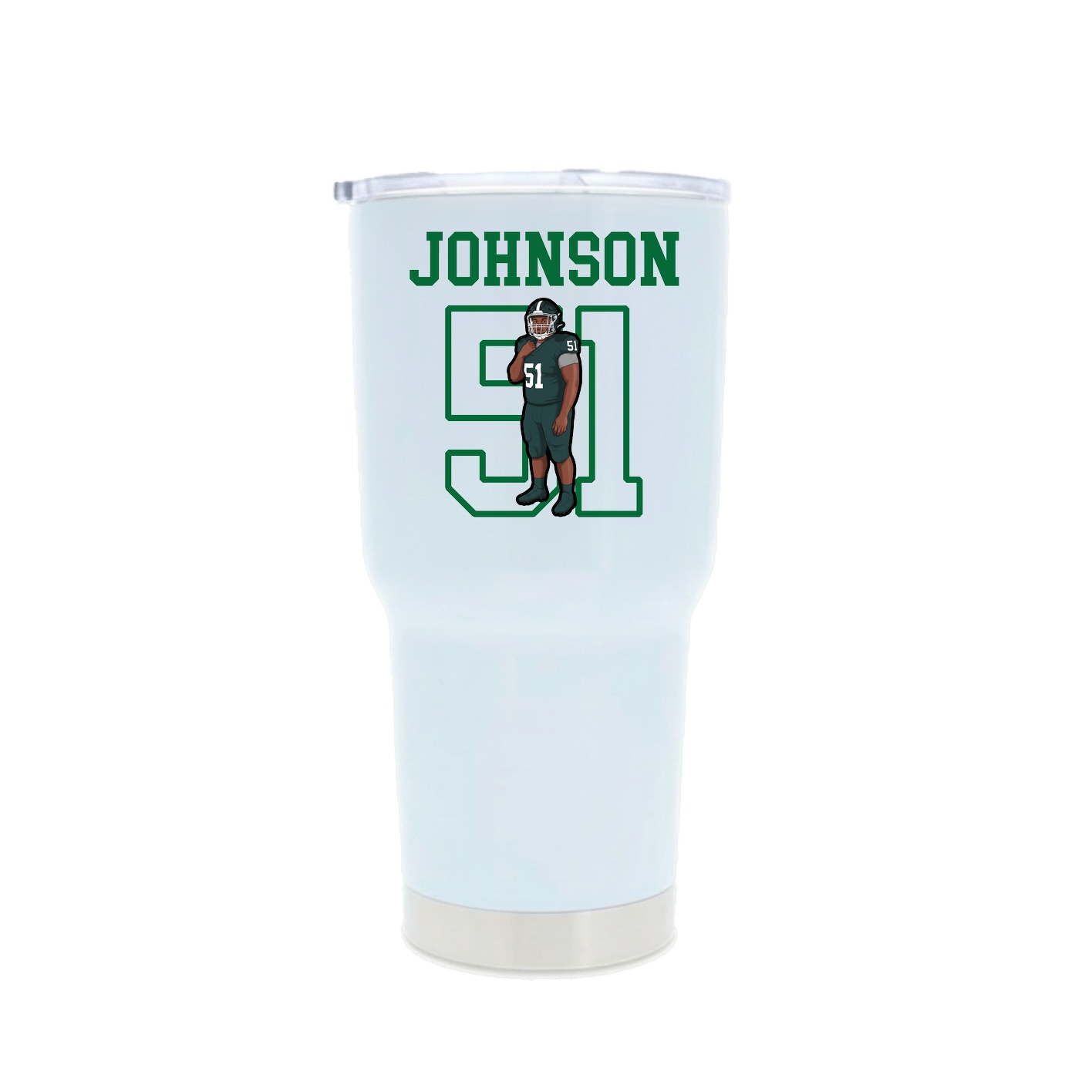 30oz Stainless Steel Tumbler — Shirsey in White