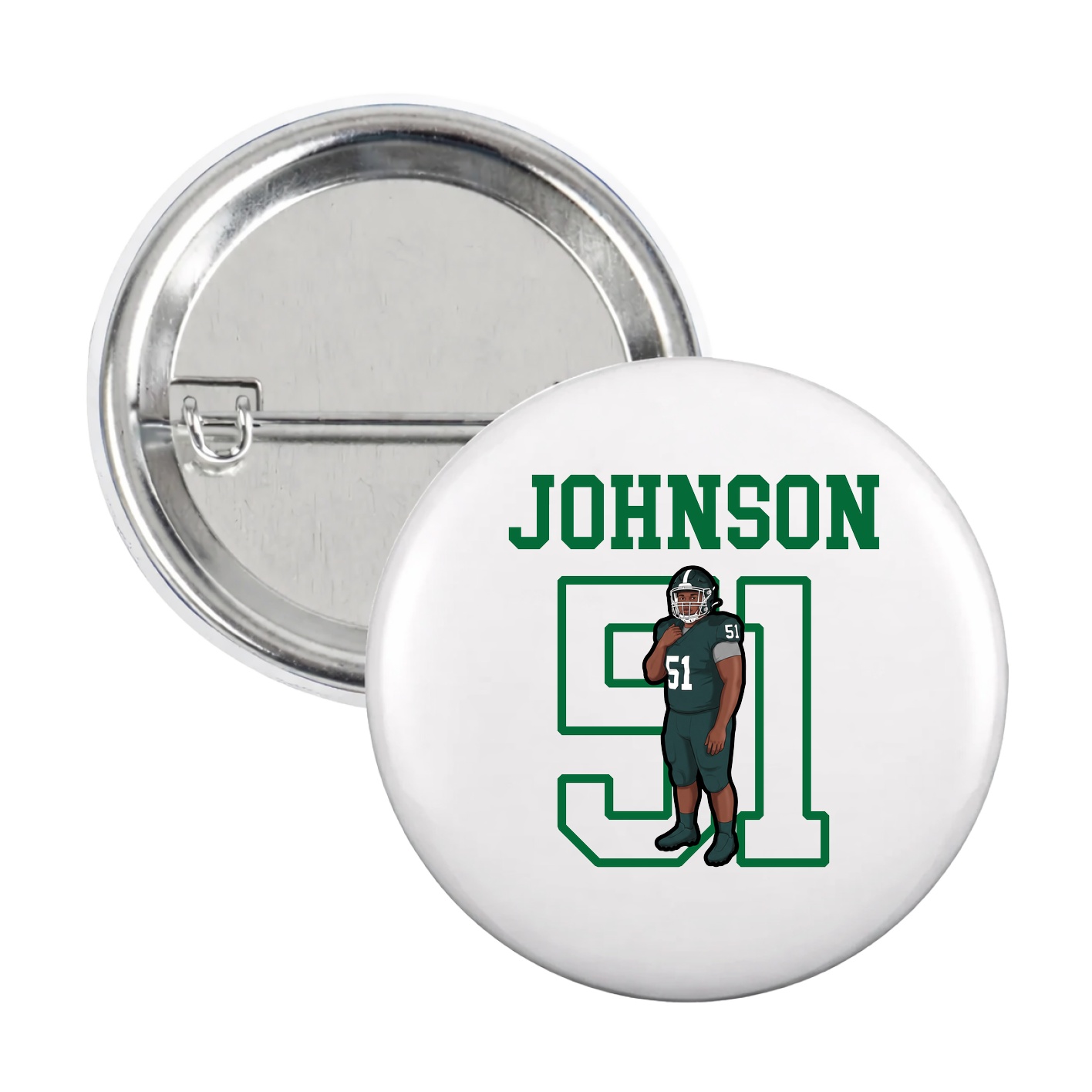 Game Day Button — Shirsey in White