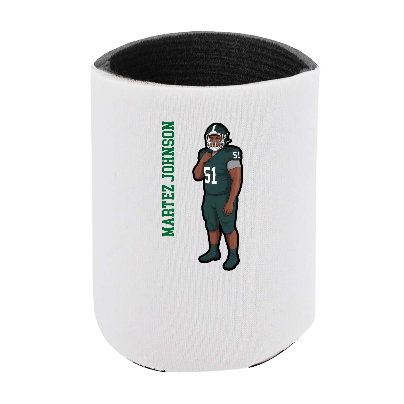 Can Holder — Name Vertical in White