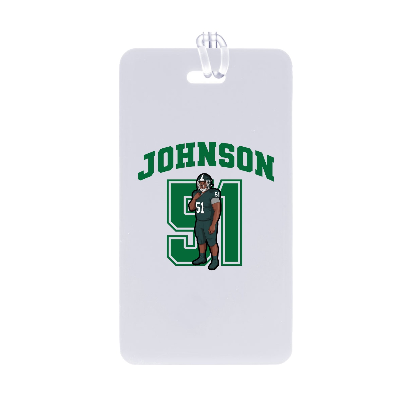 Bag Tag — Number in Classic
