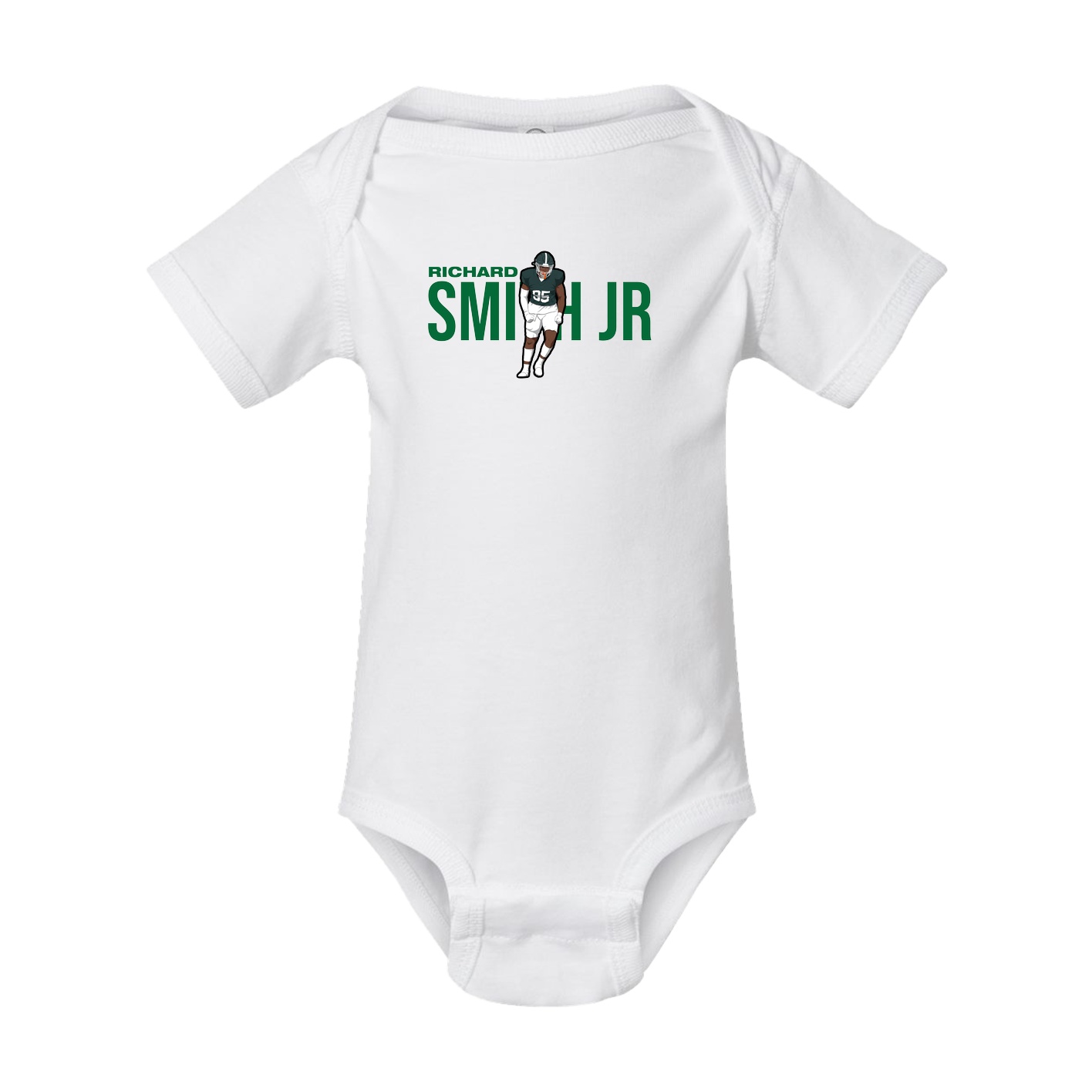 Baby Onesie — Player Name in White