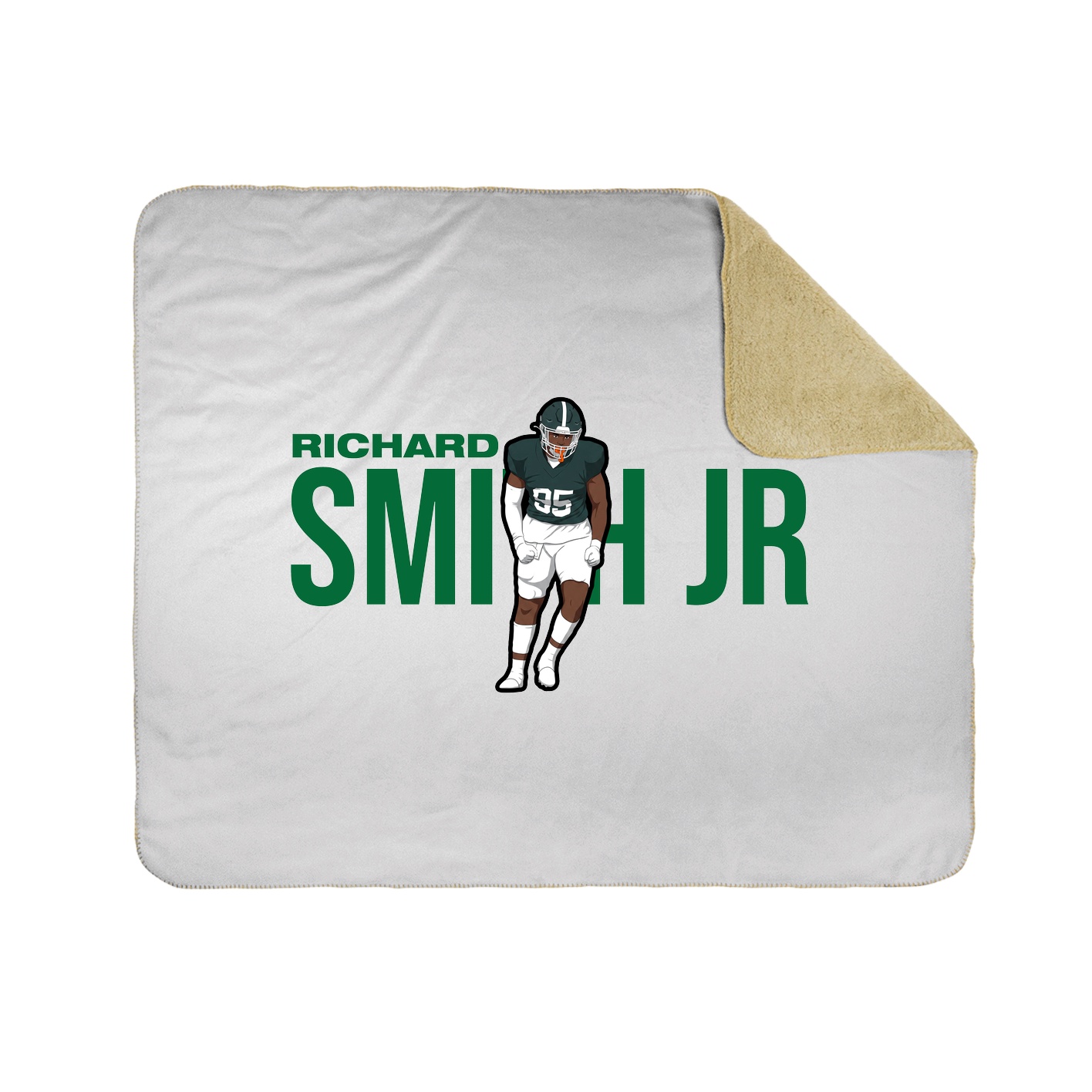Throw Blanket — Player Name in White