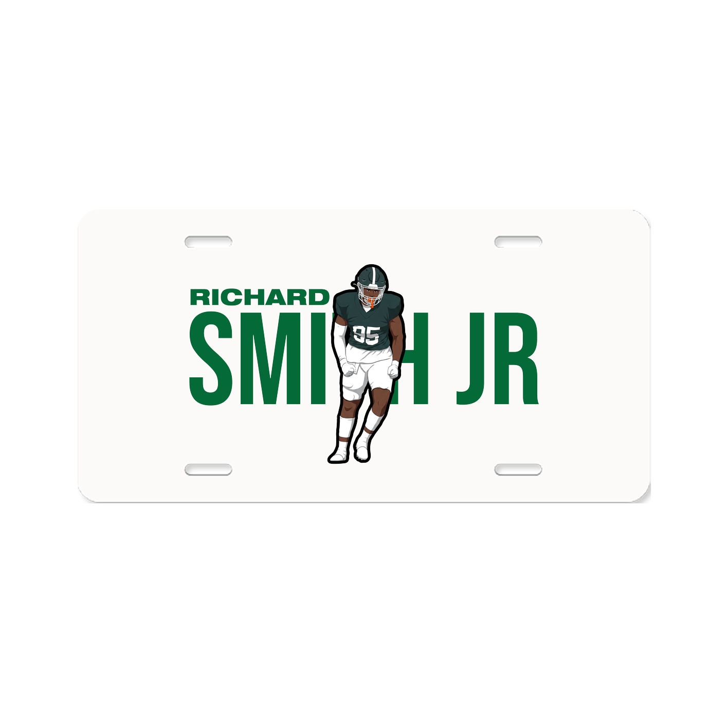License Plate — Player Name in Classic
