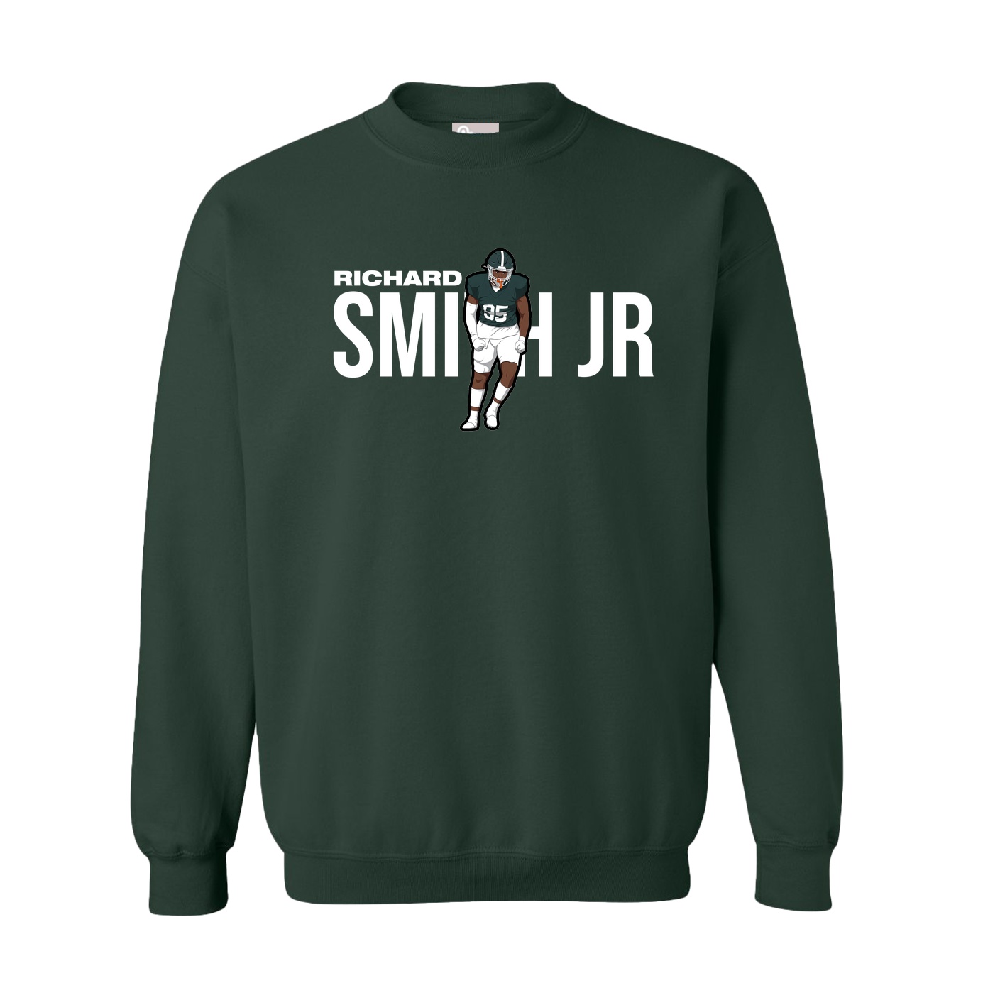 Fleece Crew — Player Name in Green