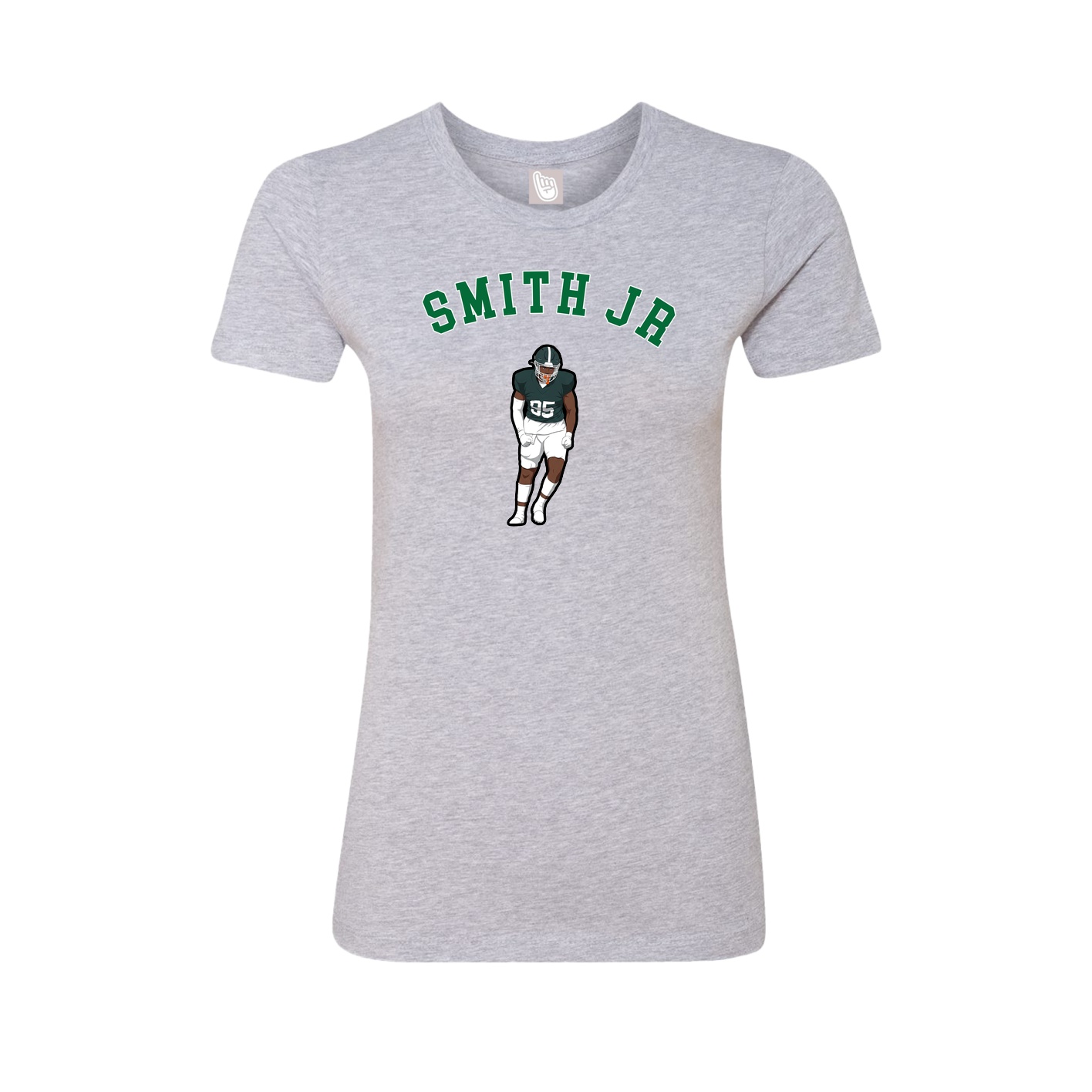 Fitted Women's Tee — Shirsey Arch in Grey