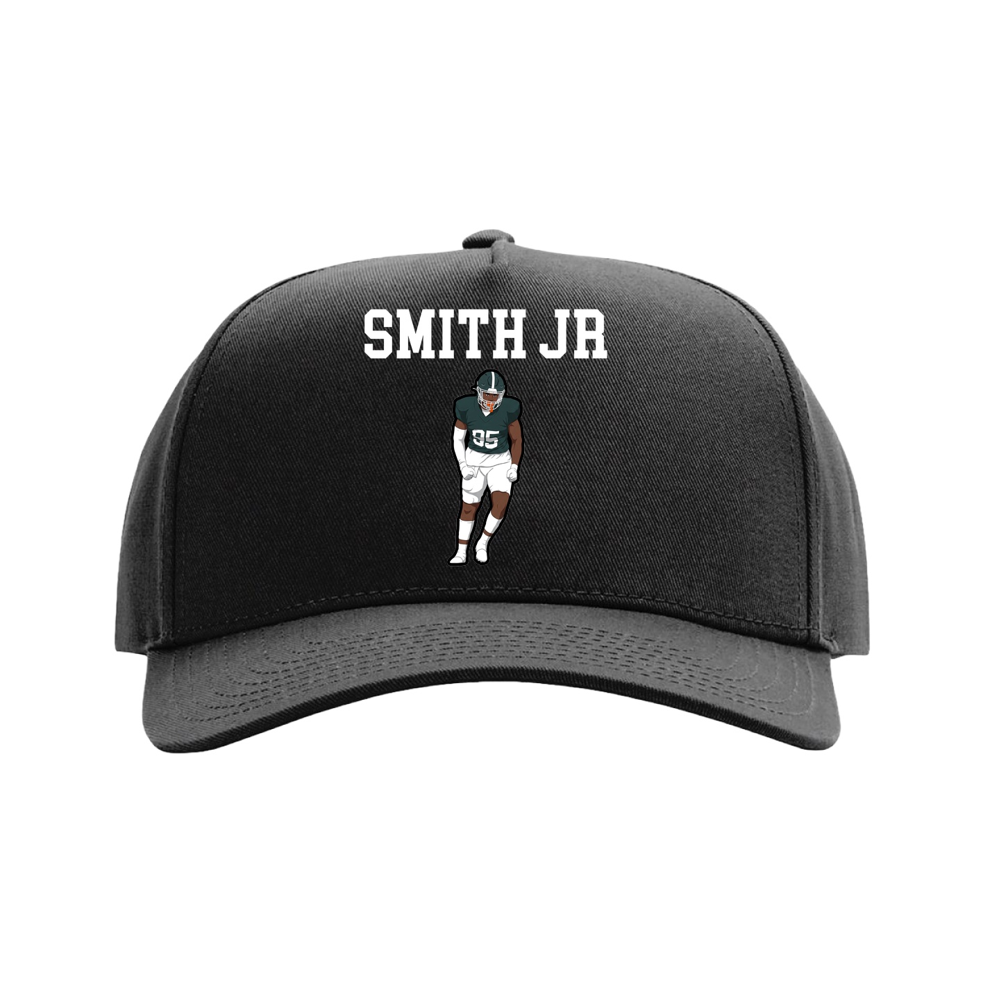 Full Fabric Five-Panel Champ Cap — Shirsey in Black