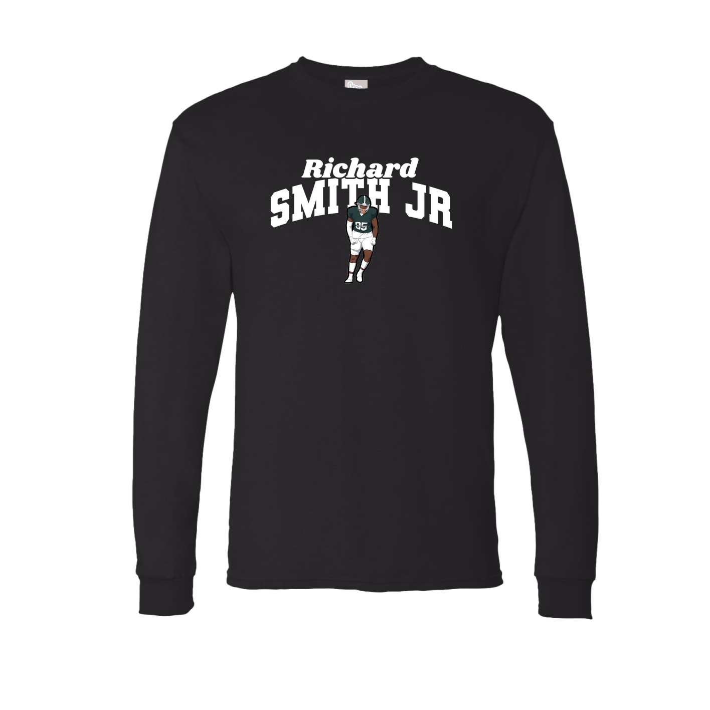 Long Sleeve Tee — Signature Arch in Black
