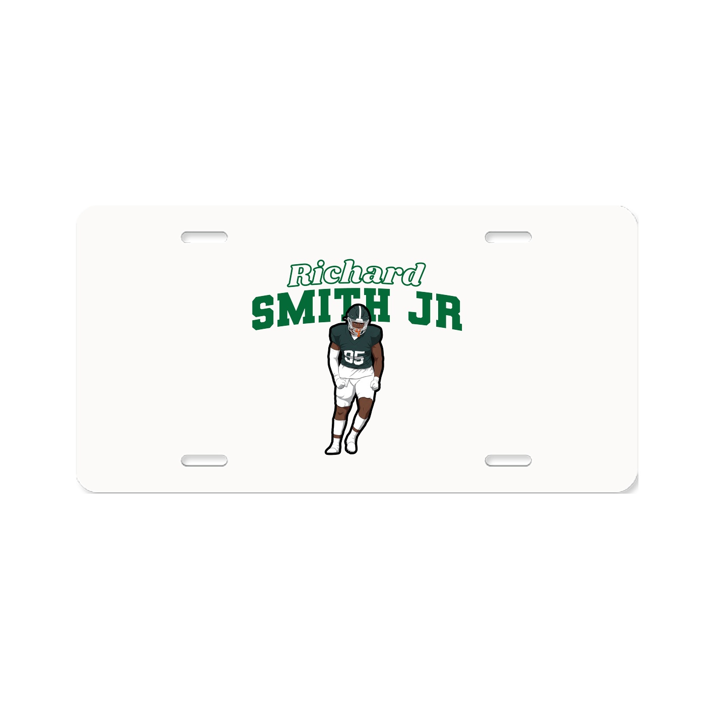 License Plate — Name Arch in Classic