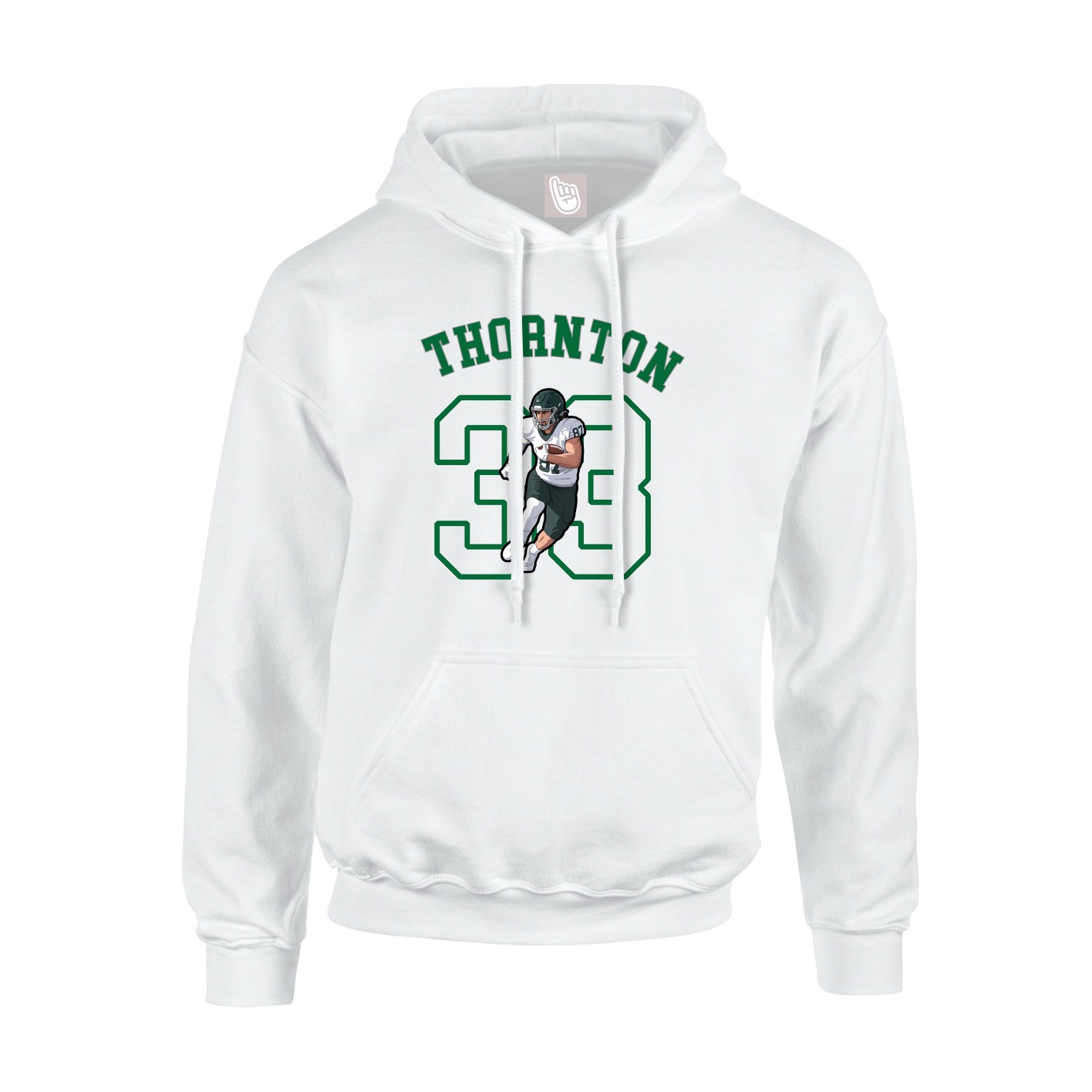 Youth Hoodie — Shirsey Arch in White