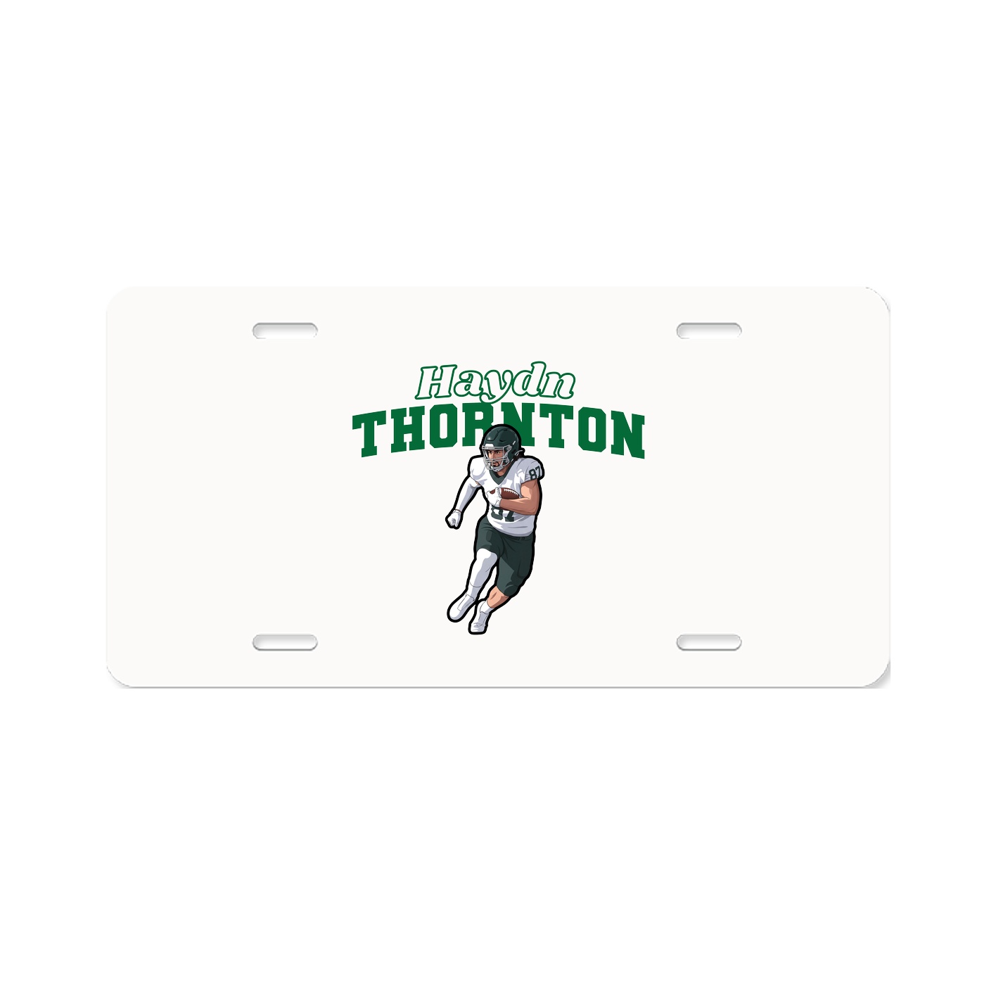 License Plate — Name Arch in Classic
