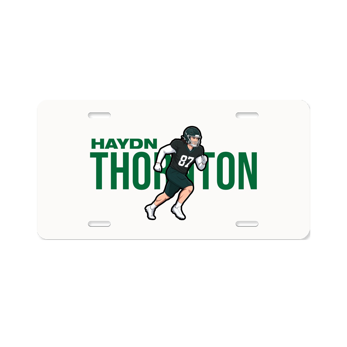License Plate — Player Name in Classic