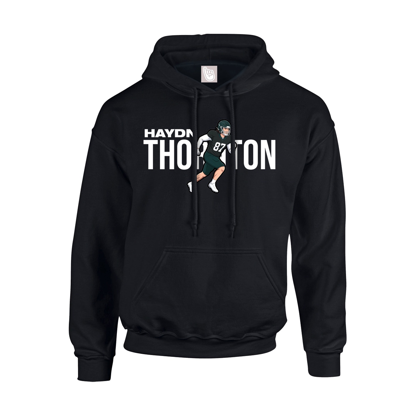 Hoodie — Player Name in Black