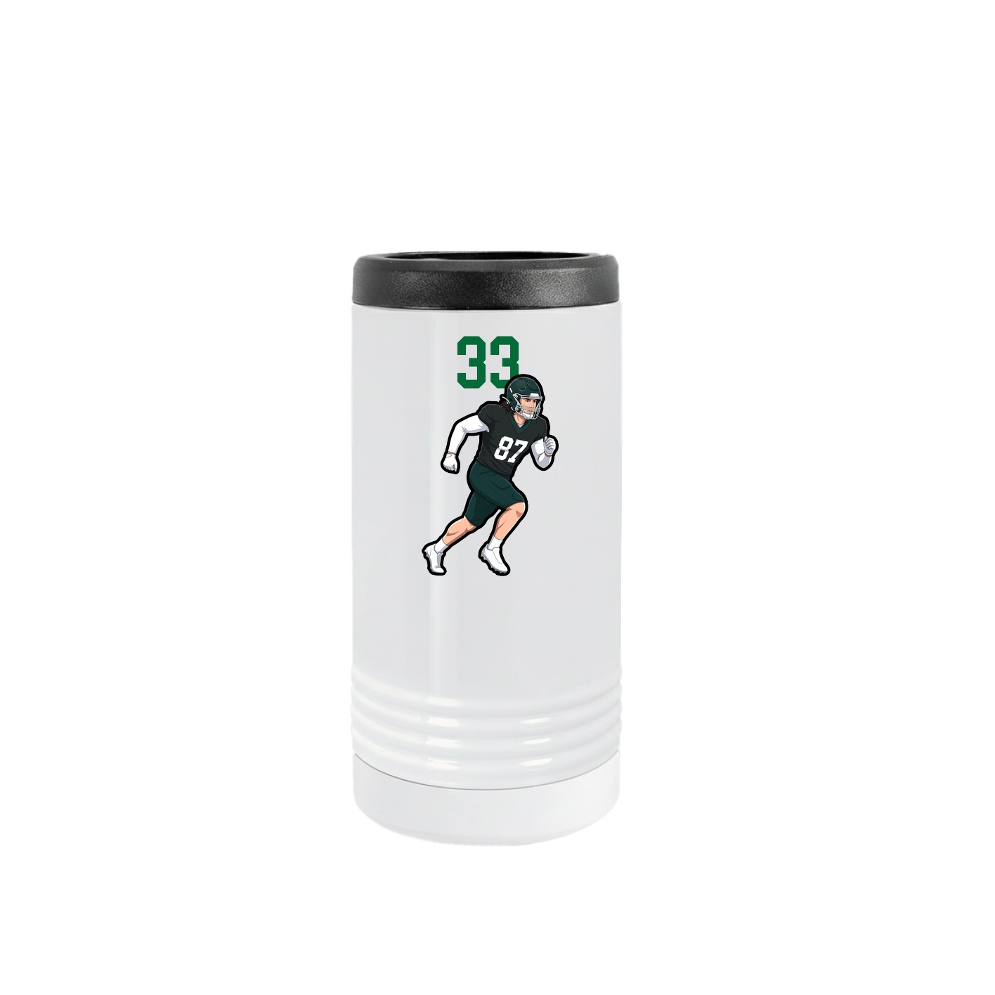 Slim Beverage Holder — Number Top in White