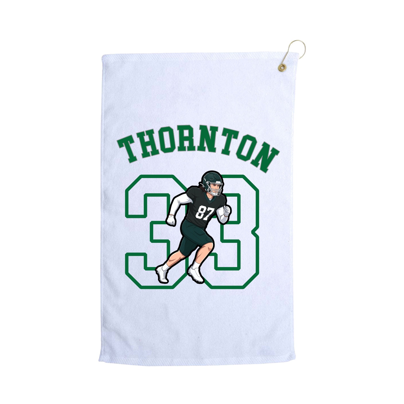 Golf Towel — Shirsey Arch in White