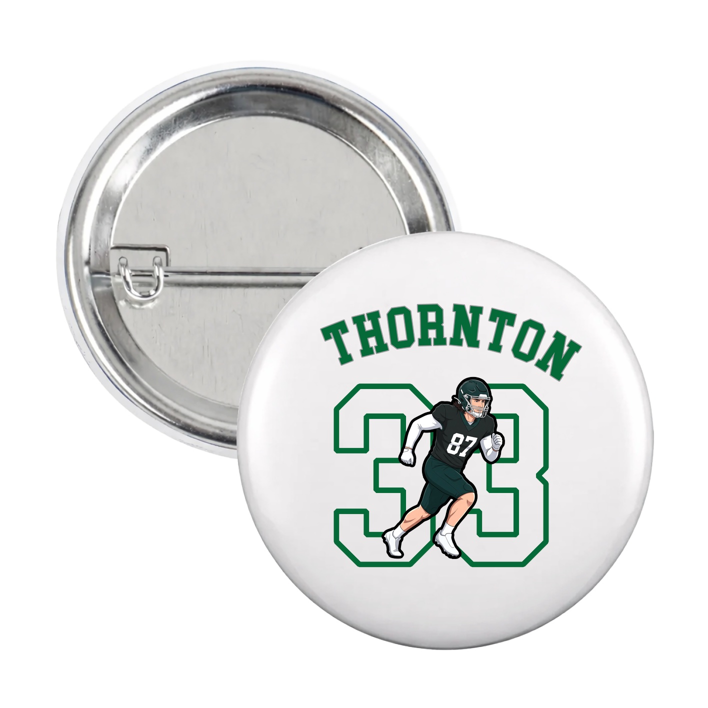 Game Day Button — Shirsey Arch in White