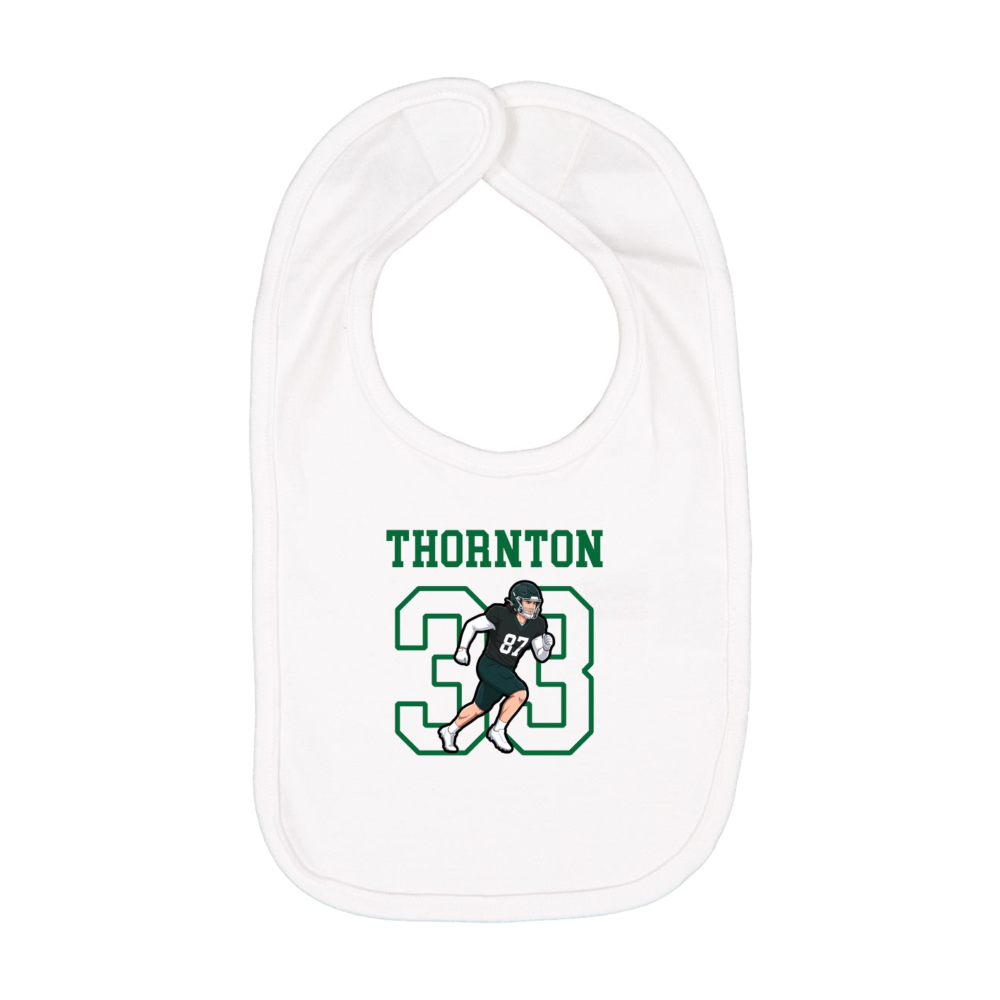 Infant Bib — Shirsey in White