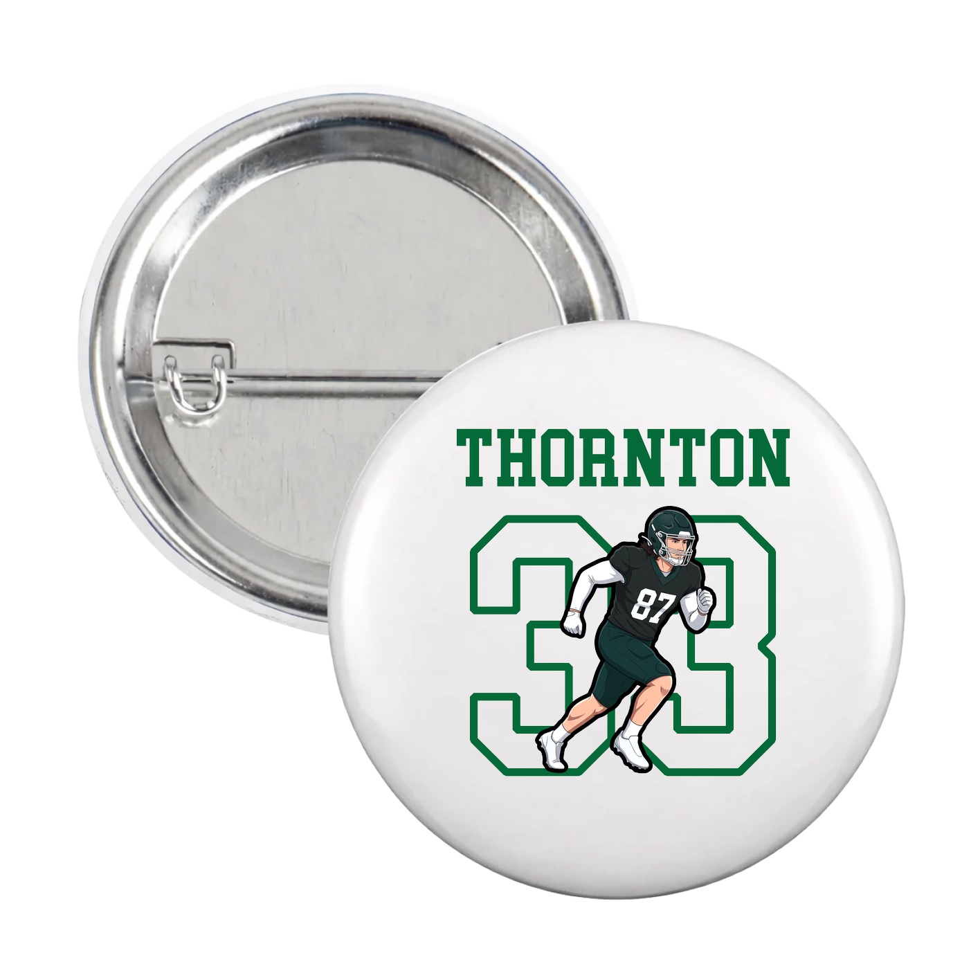 Game Day Button — Shirsey in White