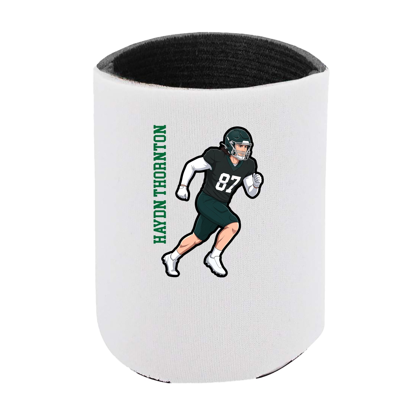 Can Holder — Name Vertical in White