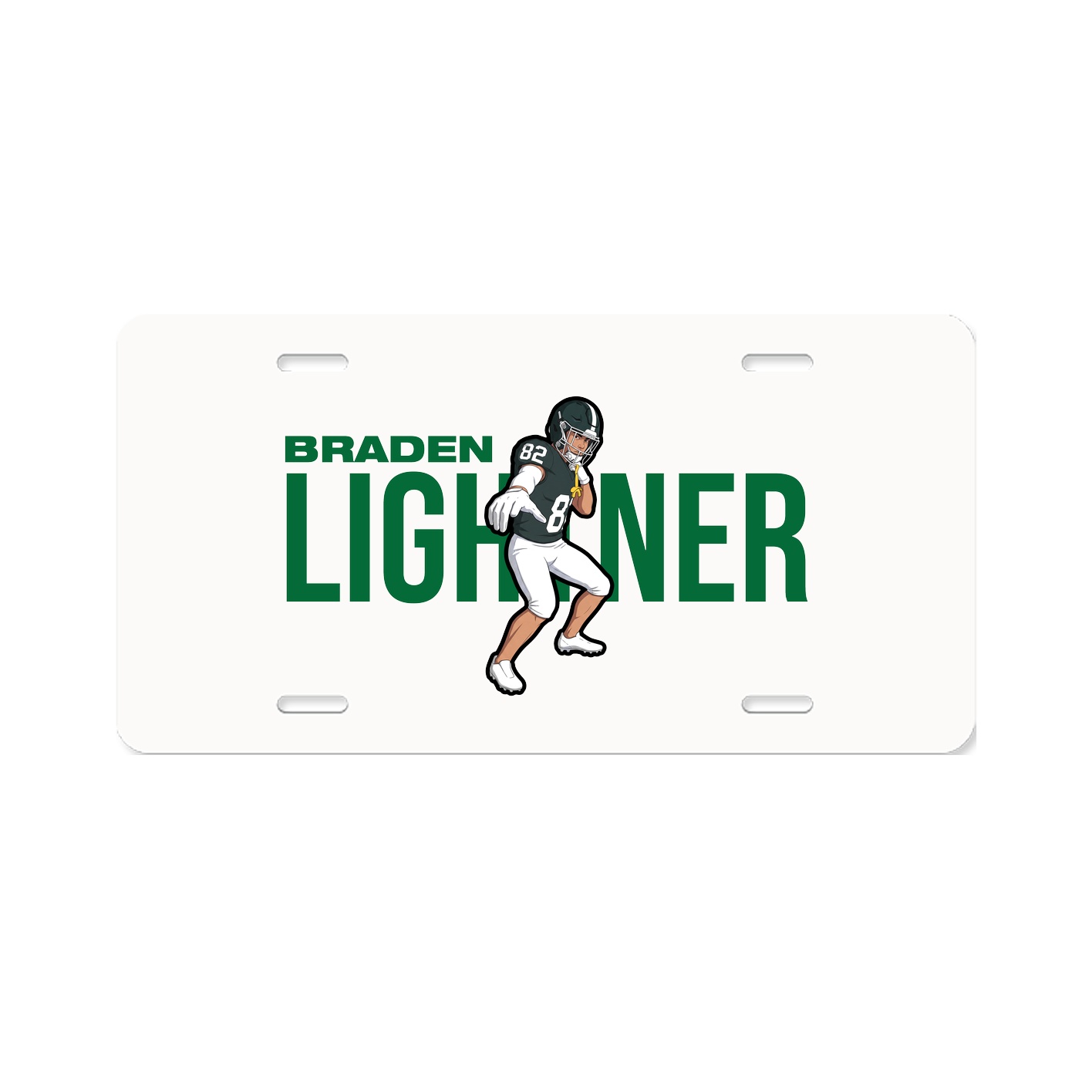License Plate — Player Name in Classic