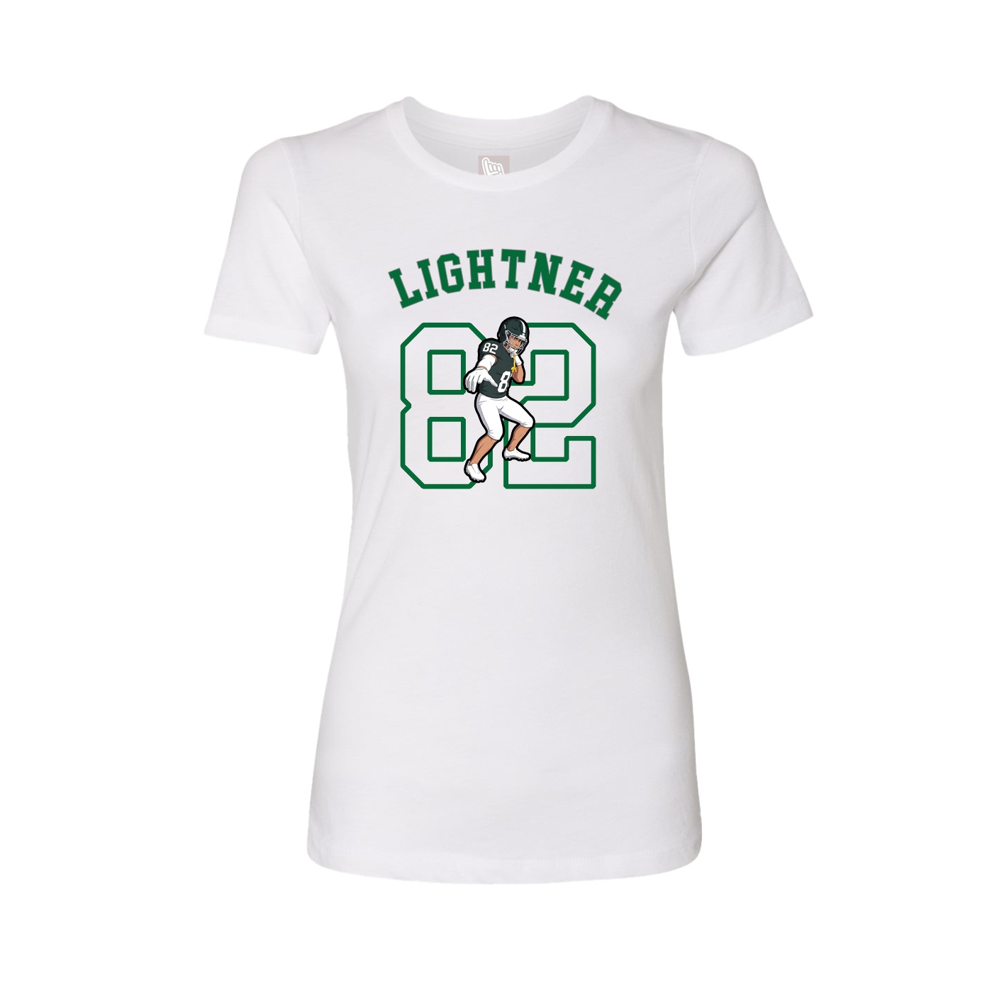 Fitted Women's Tee — Shirsey Arch in White