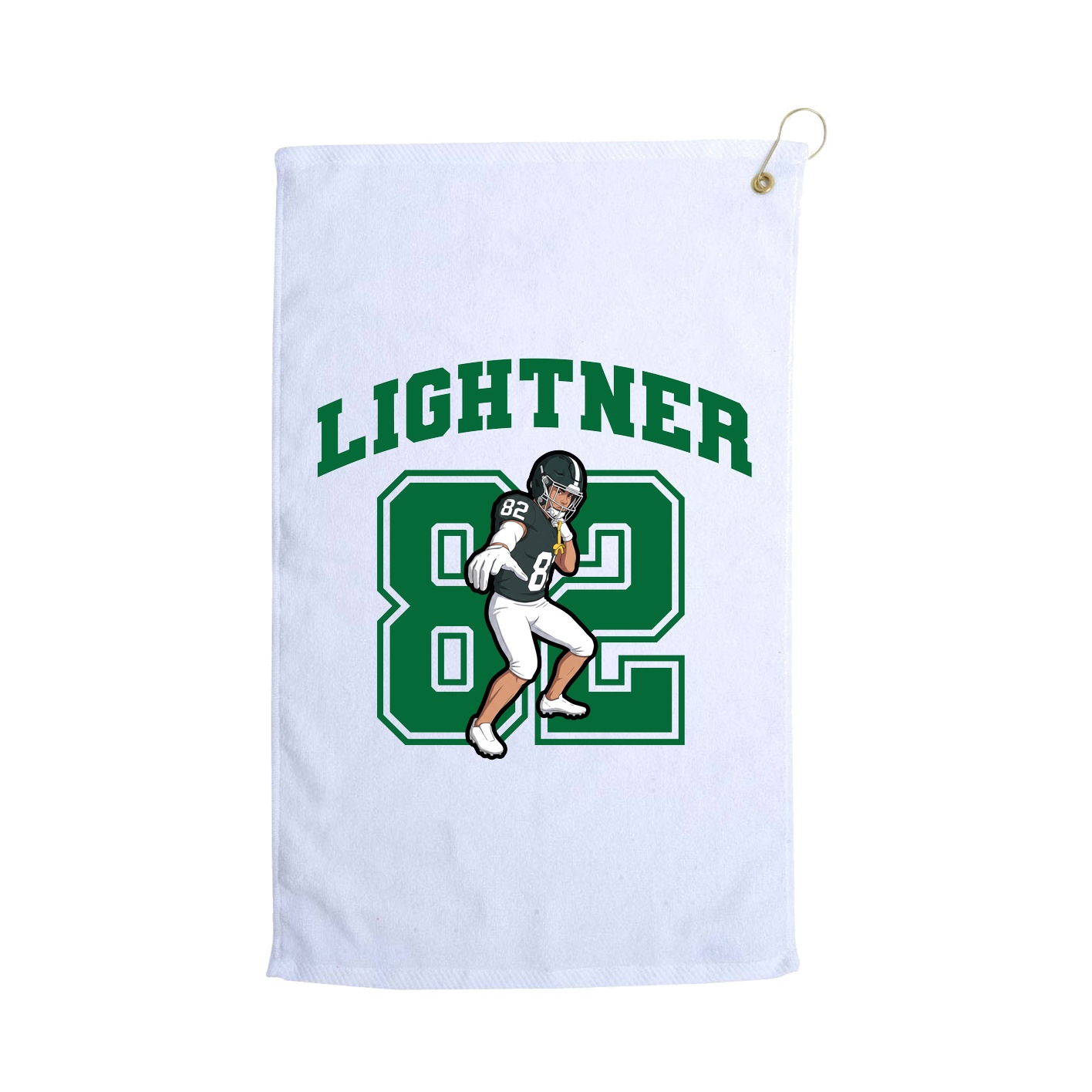 Golf Towel — Number in White