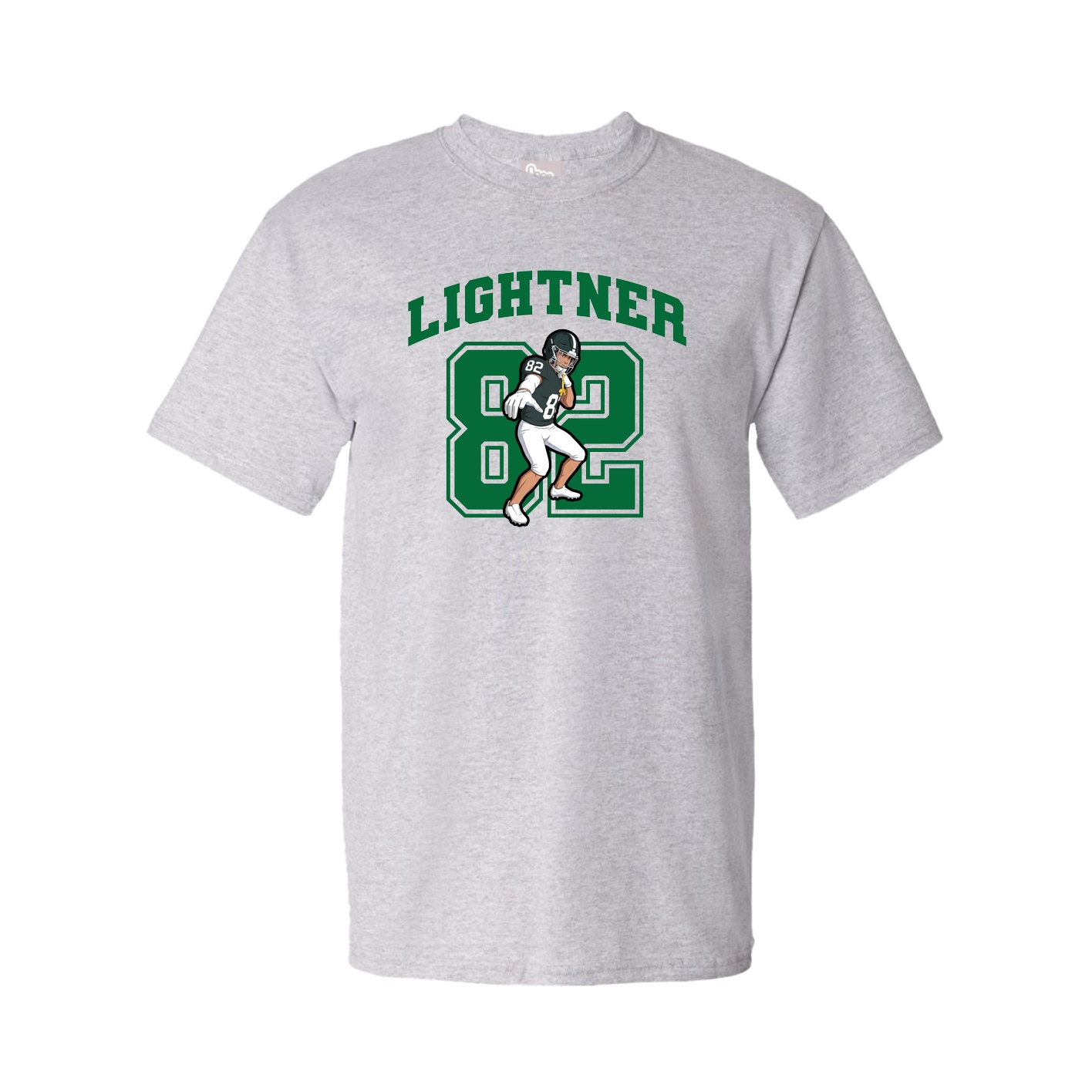 Youth Tee — Number in Grey