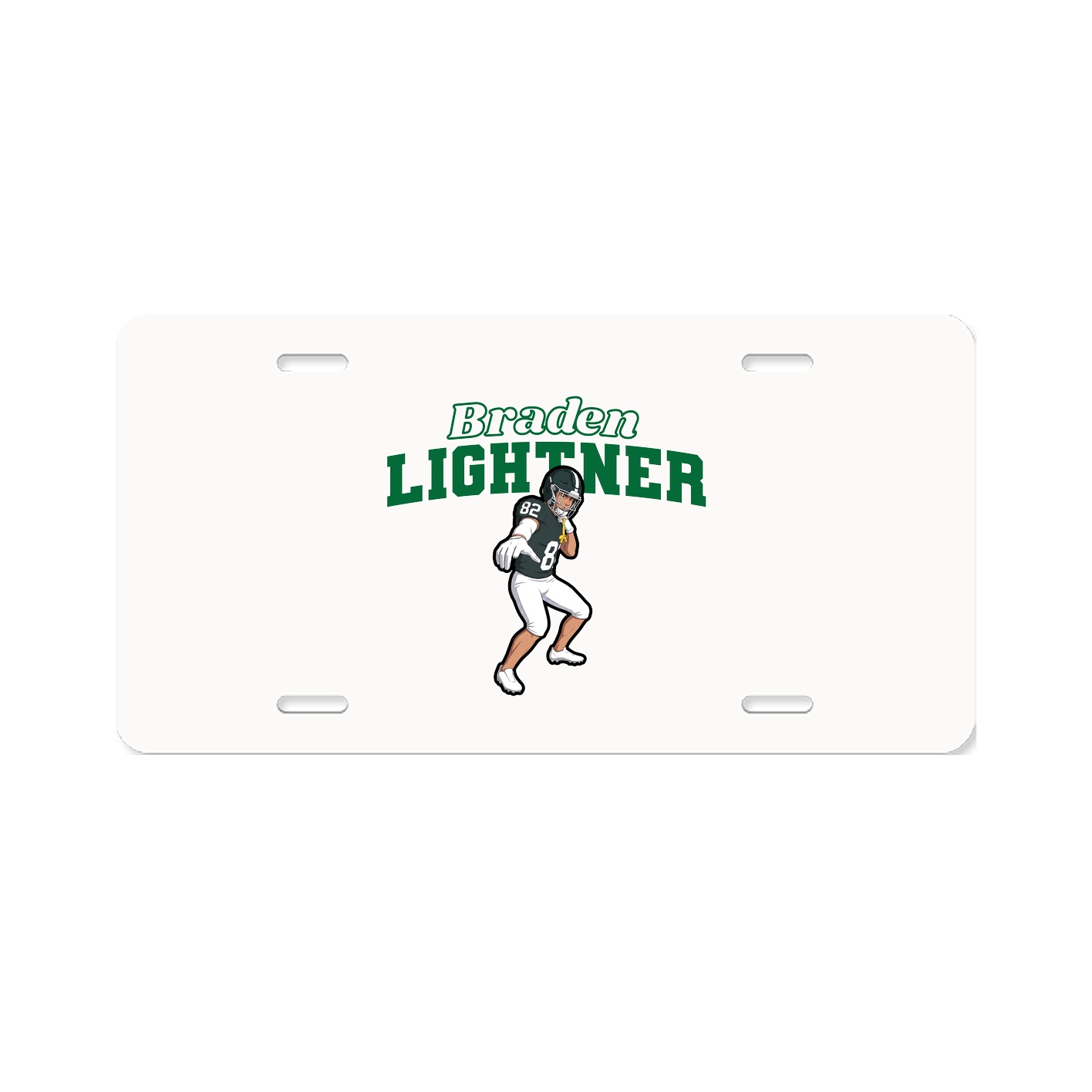 License Plate — Name Arch in Classic