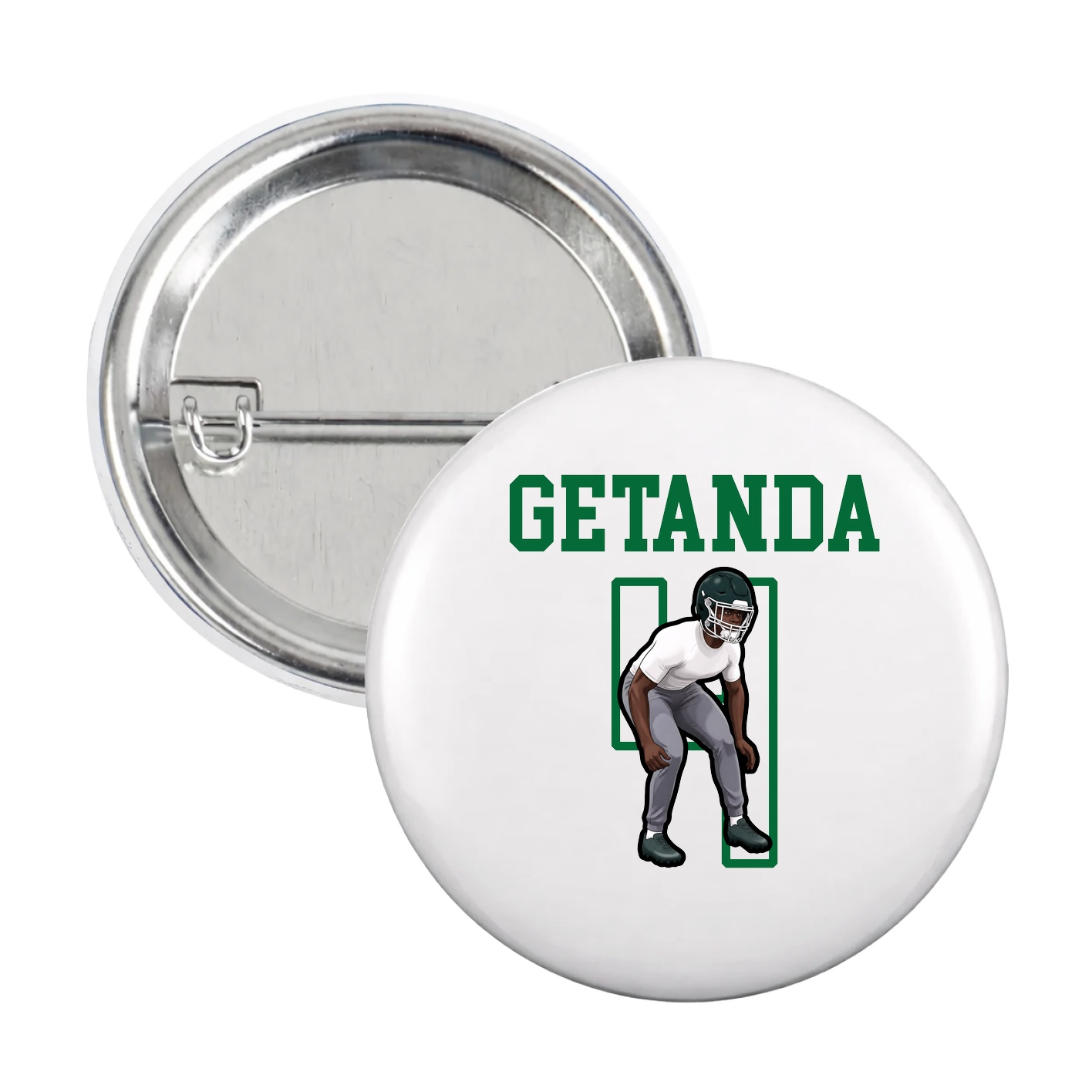 Game Day Button — Shirsey in White
