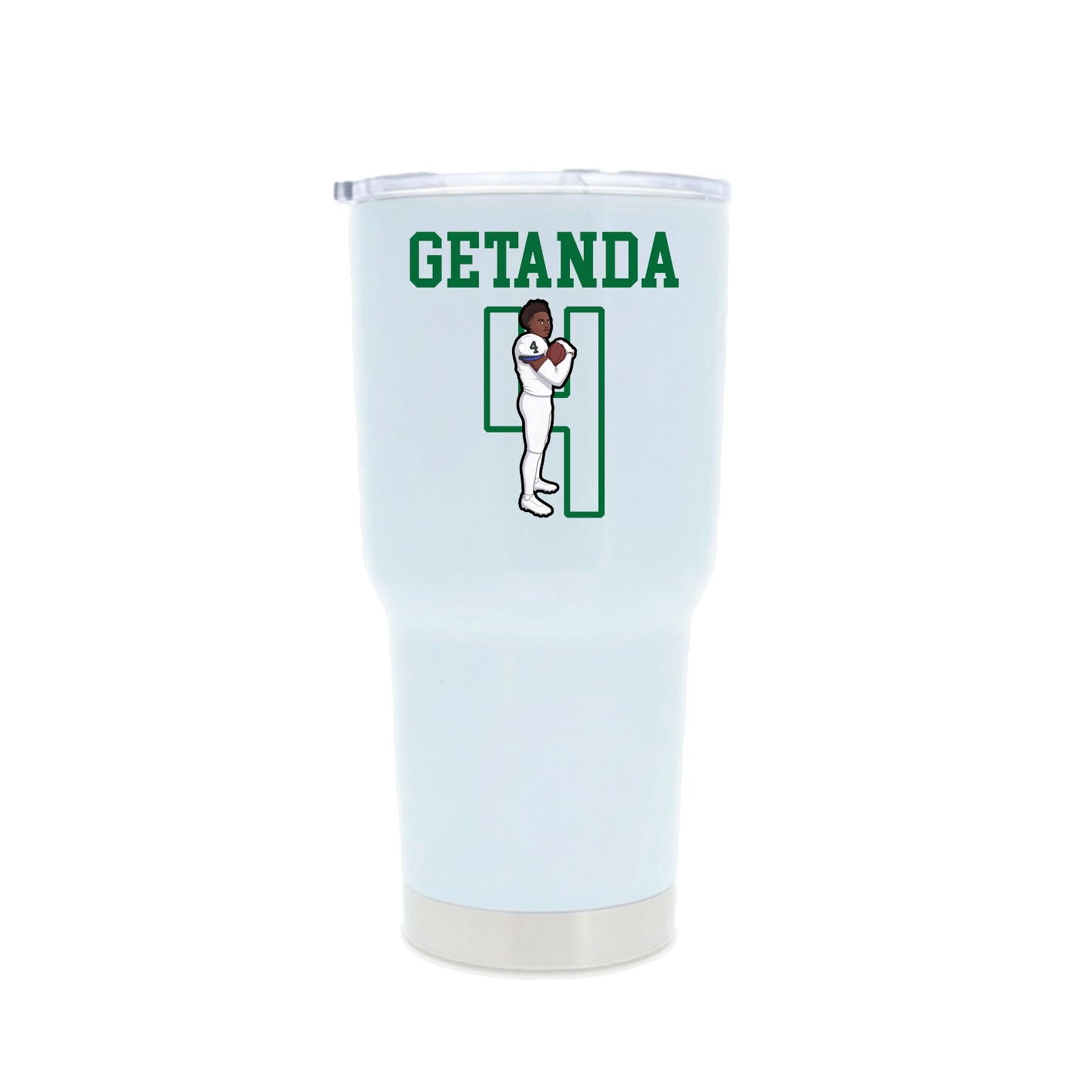 30oz Stainless Steel Tumbler — Shirsey in White