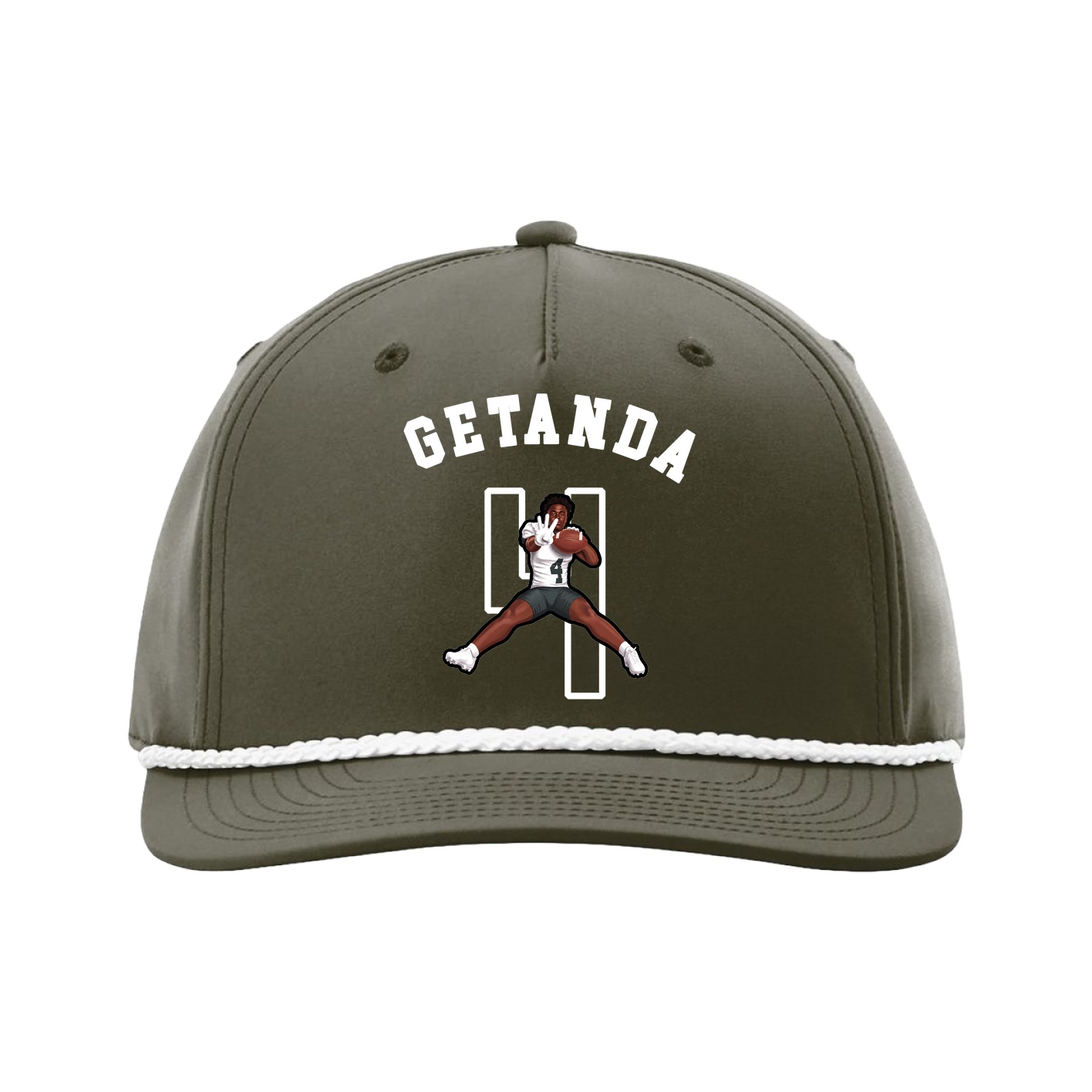 Five-Panel Classic Rope Cap — Shirsey Arch in Green
