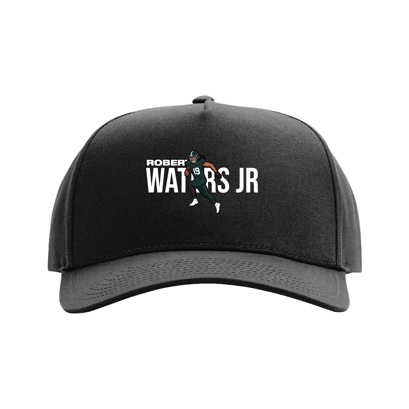 Full Fabric Five-Panel Champ Cap — Player Name in Black