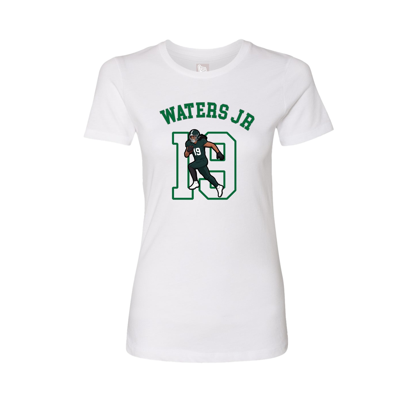 Fitted Women's Tee — Shirsey Arch in White