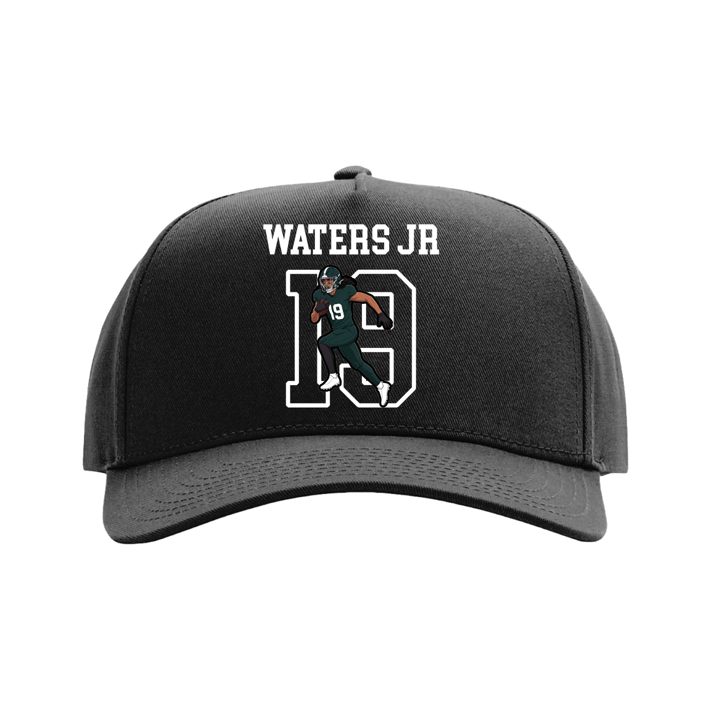 Full Fabric Five-Panel Champ Cap — Shirsey in Black