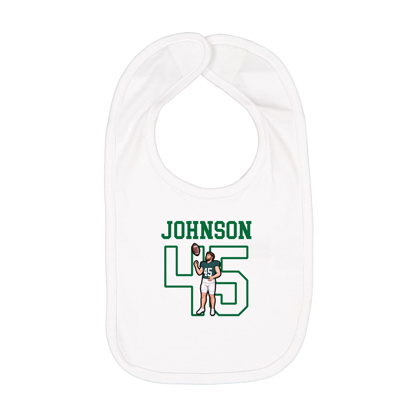 Infant Bib — Shirsey in White