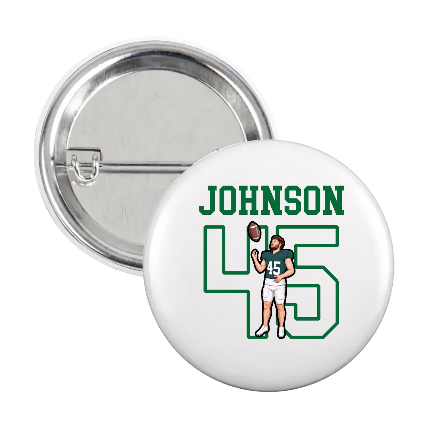 Game Day Button — Shirsey in White